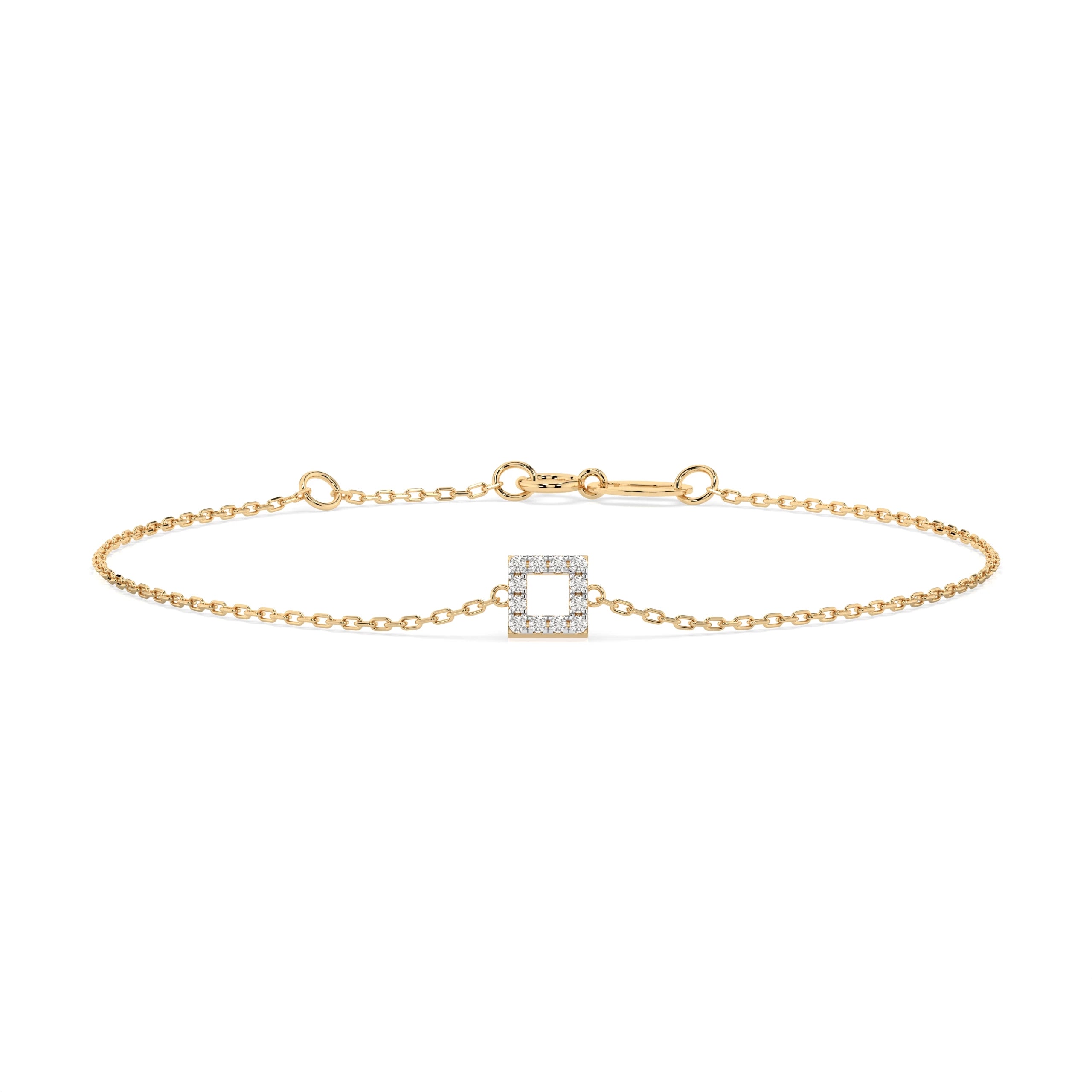 Brățară din Aur cu Diamante Rotunde Briliant 0.06 CT