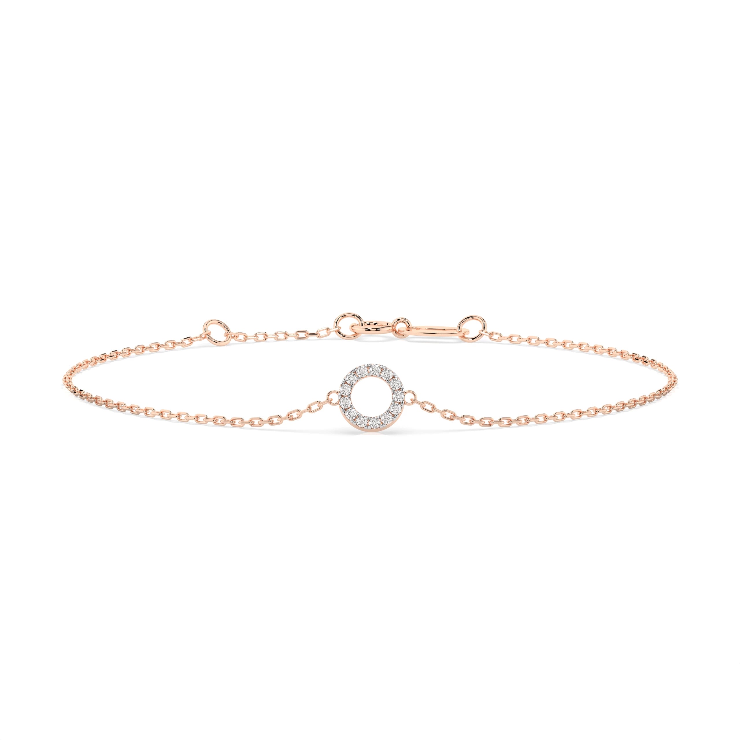 Brățară din Aur cu Diamante Rotunde Briliant 0.07 CT