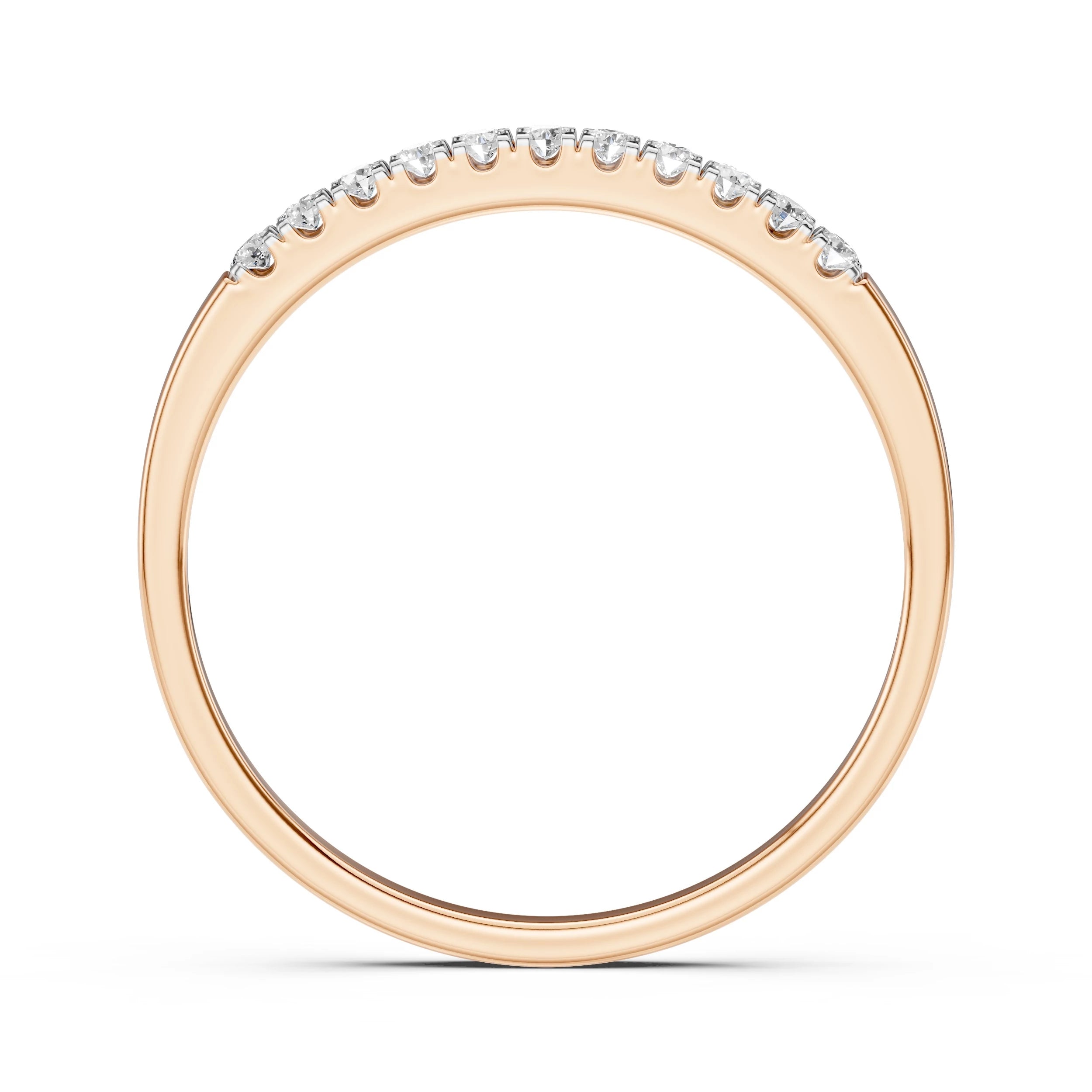 Inel din Aur cu Diamante Rotunde Briliant 0.11 CT