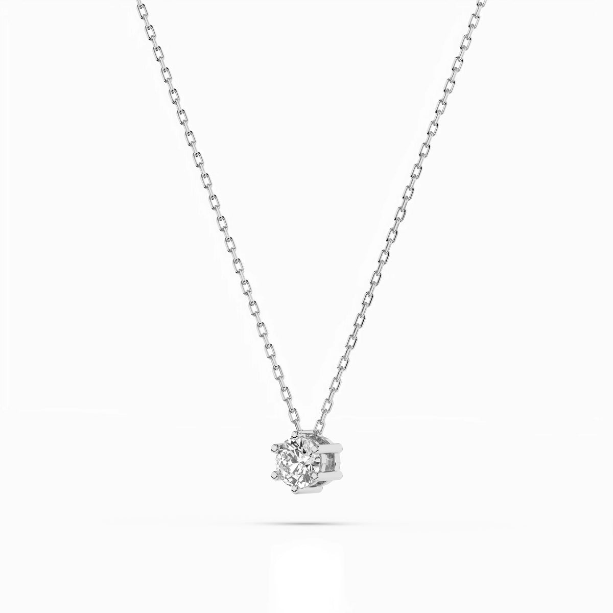 Colier din Aur cu Diamant, Forma Rotund Briliant, 0,10 CT