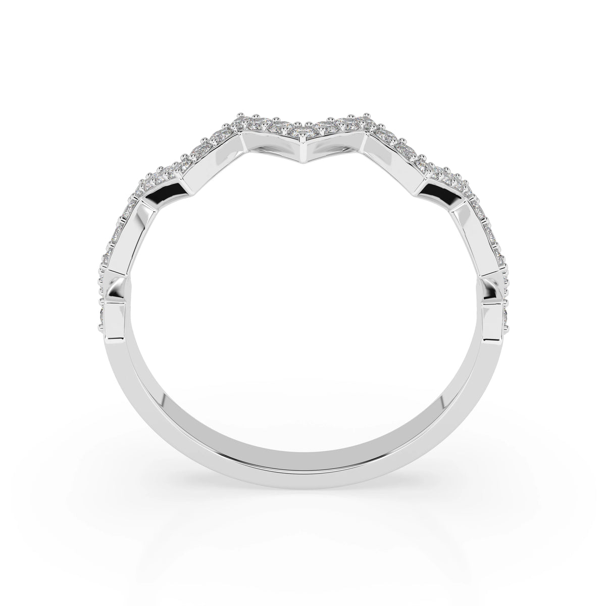 Inel din Aur cu Diamante, Forma Rotund Briliant, 0,26 CT