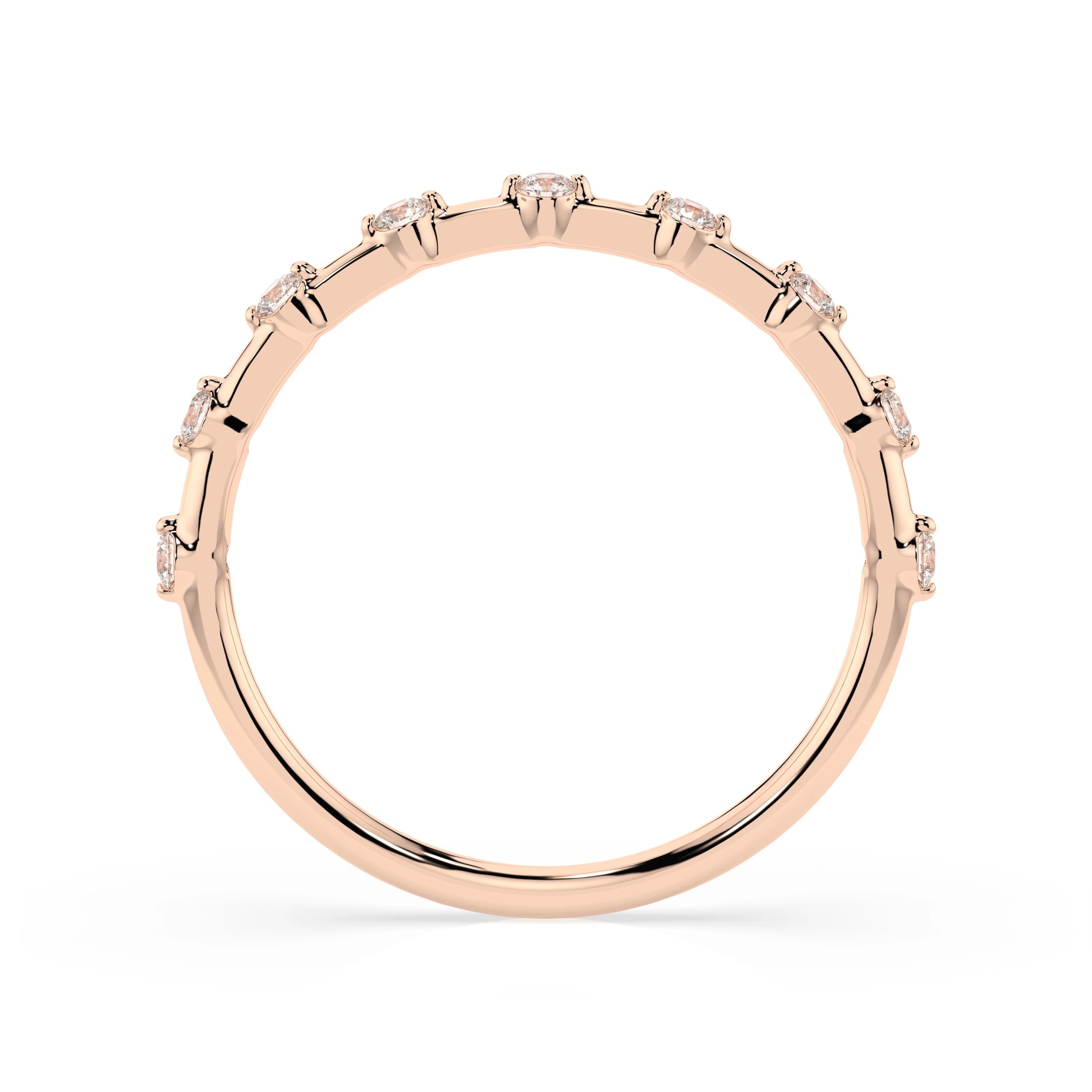 Inel din Aur cu Diamante Rotunde Briliant 0.18 CT