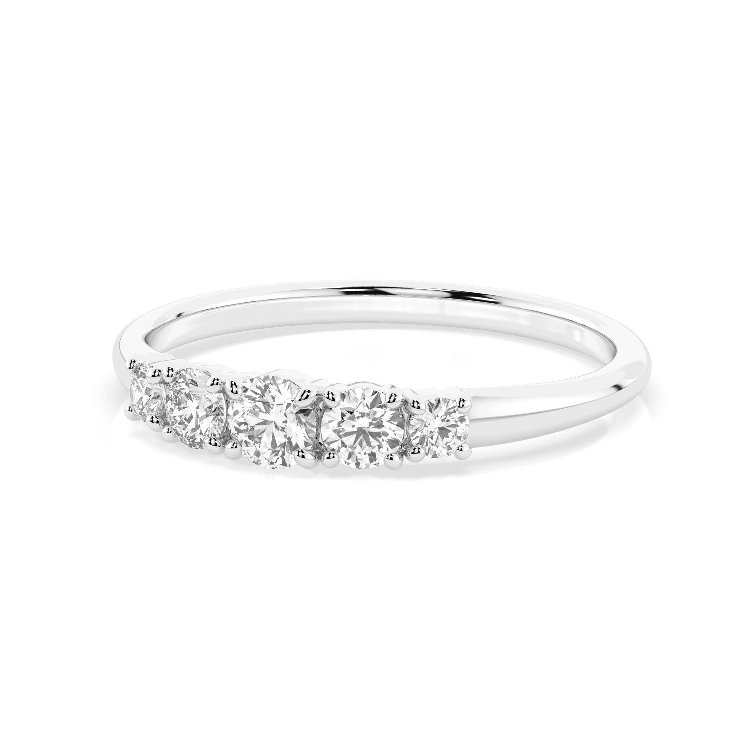 Inel din Aur cu Diamante Rotunde Briliant 0.42 CT