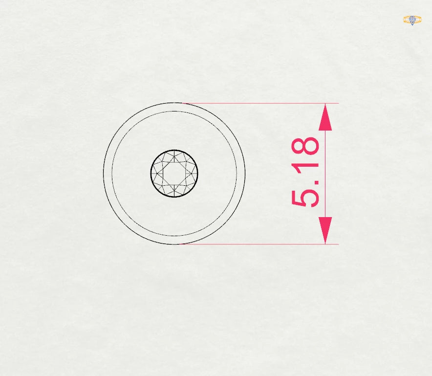 Cercei din Aur cu Diamante Rotunde Briliant 0.04 CT