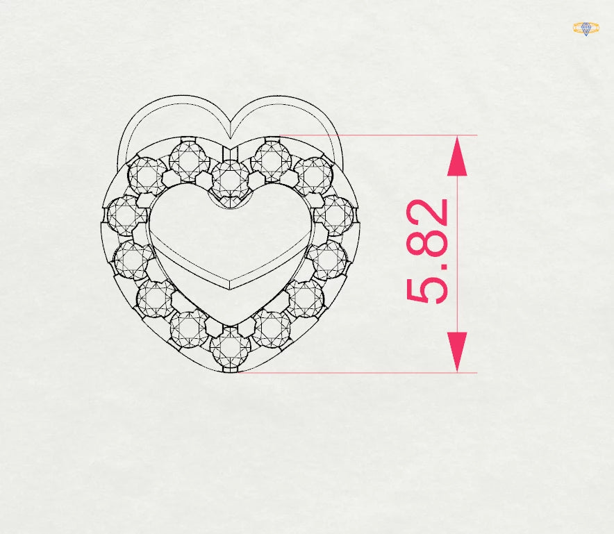 Cercei din Aur cu Diamante Rotunde Briliant 0.14 CT