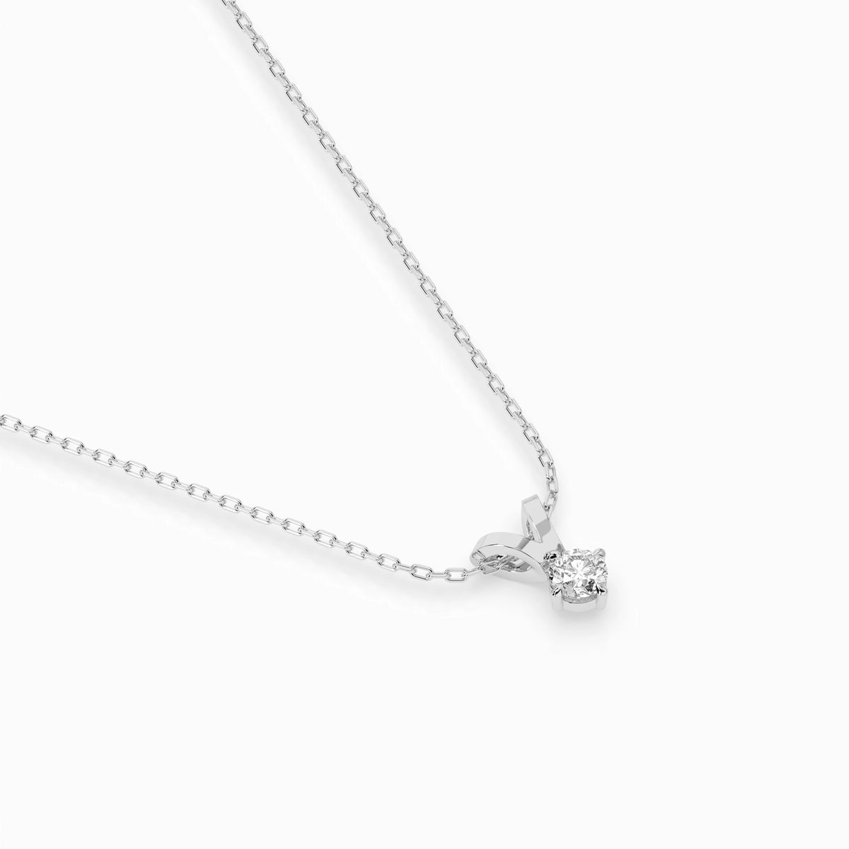 Colier din Aur cu Diamant, Forma Rotund Briliant, 0,20 CT