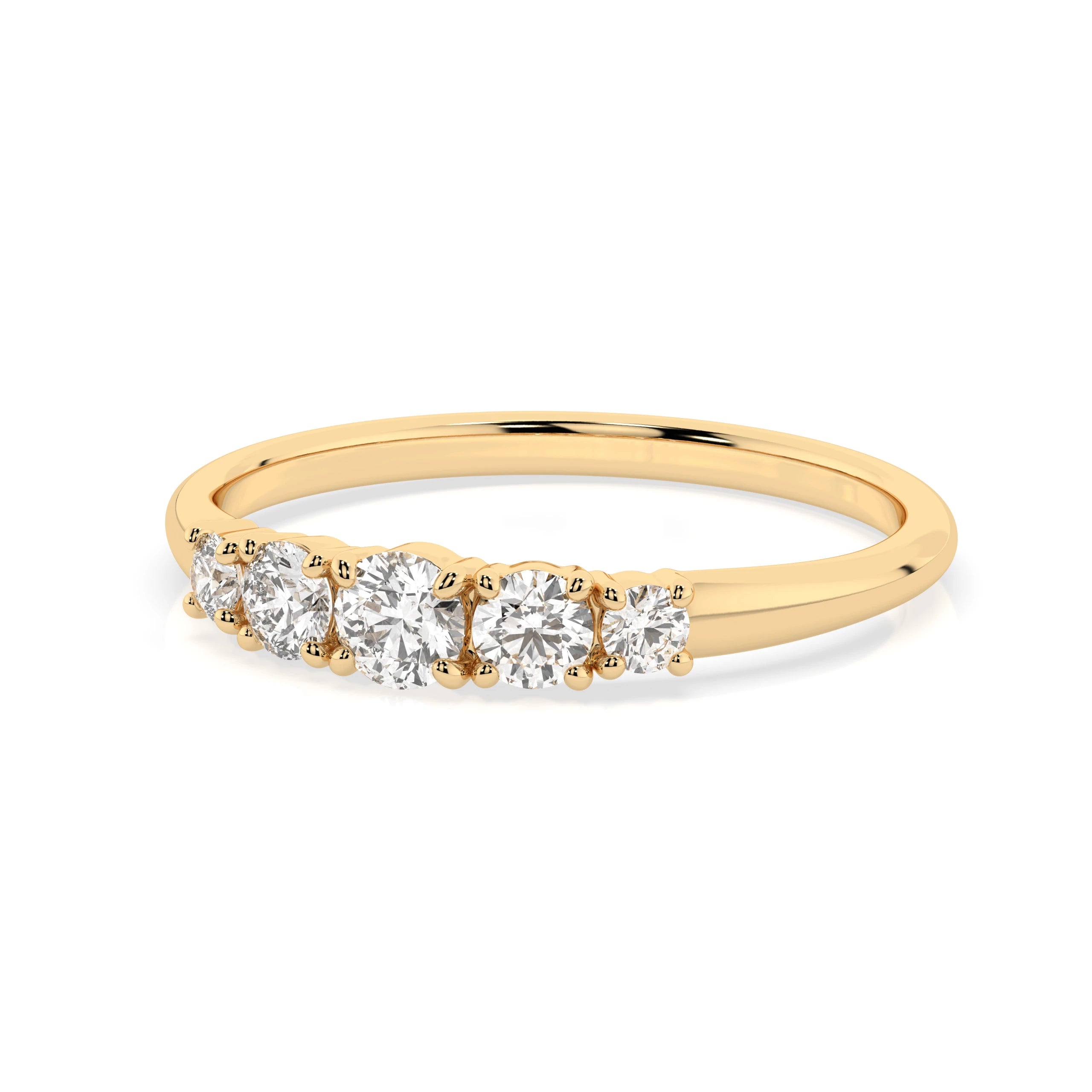 Inel din Aur cu Diamante Rotunde Briliant 0.42 CT