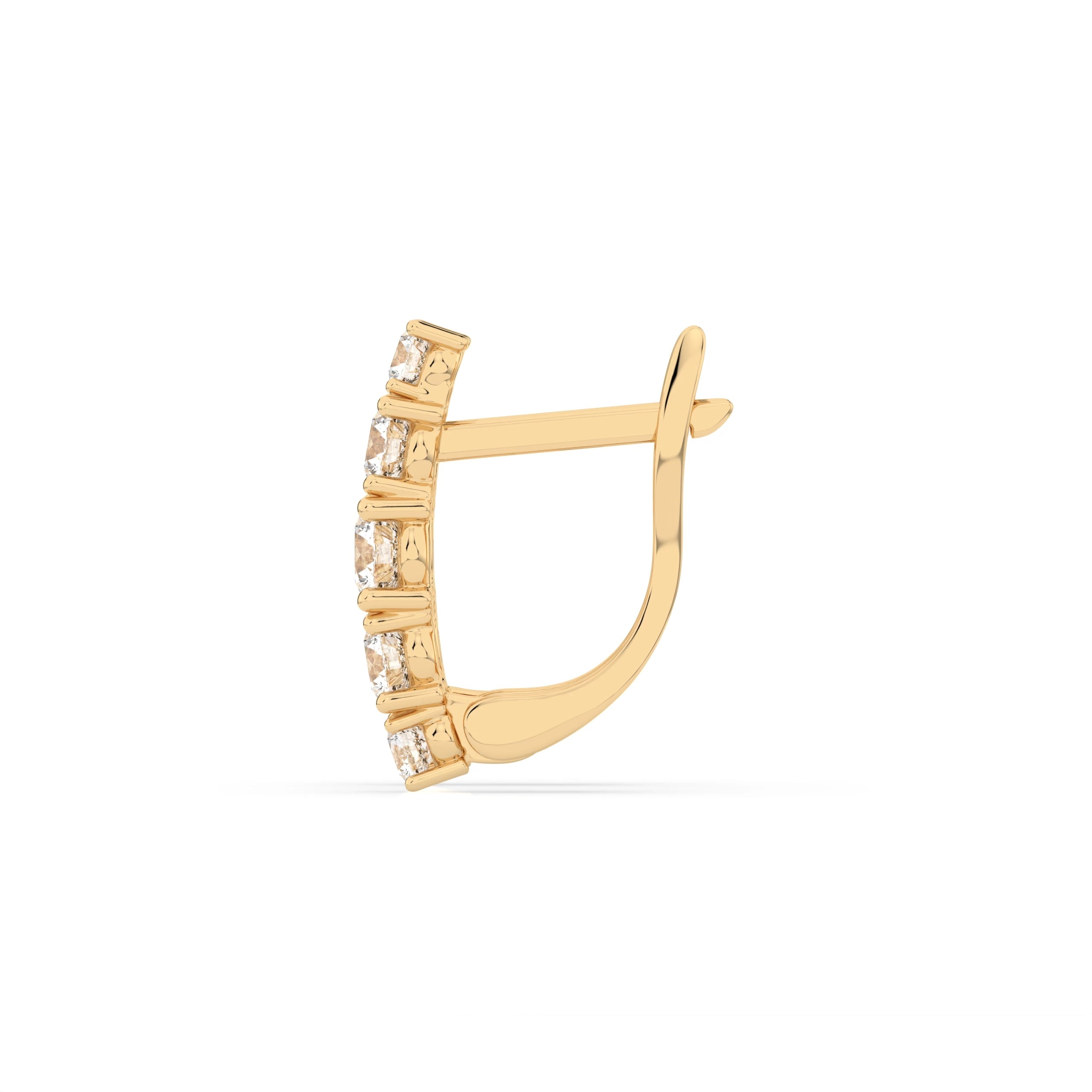 Cercei din Aur cu Diamante Rotunde Briliant 0.85 CT