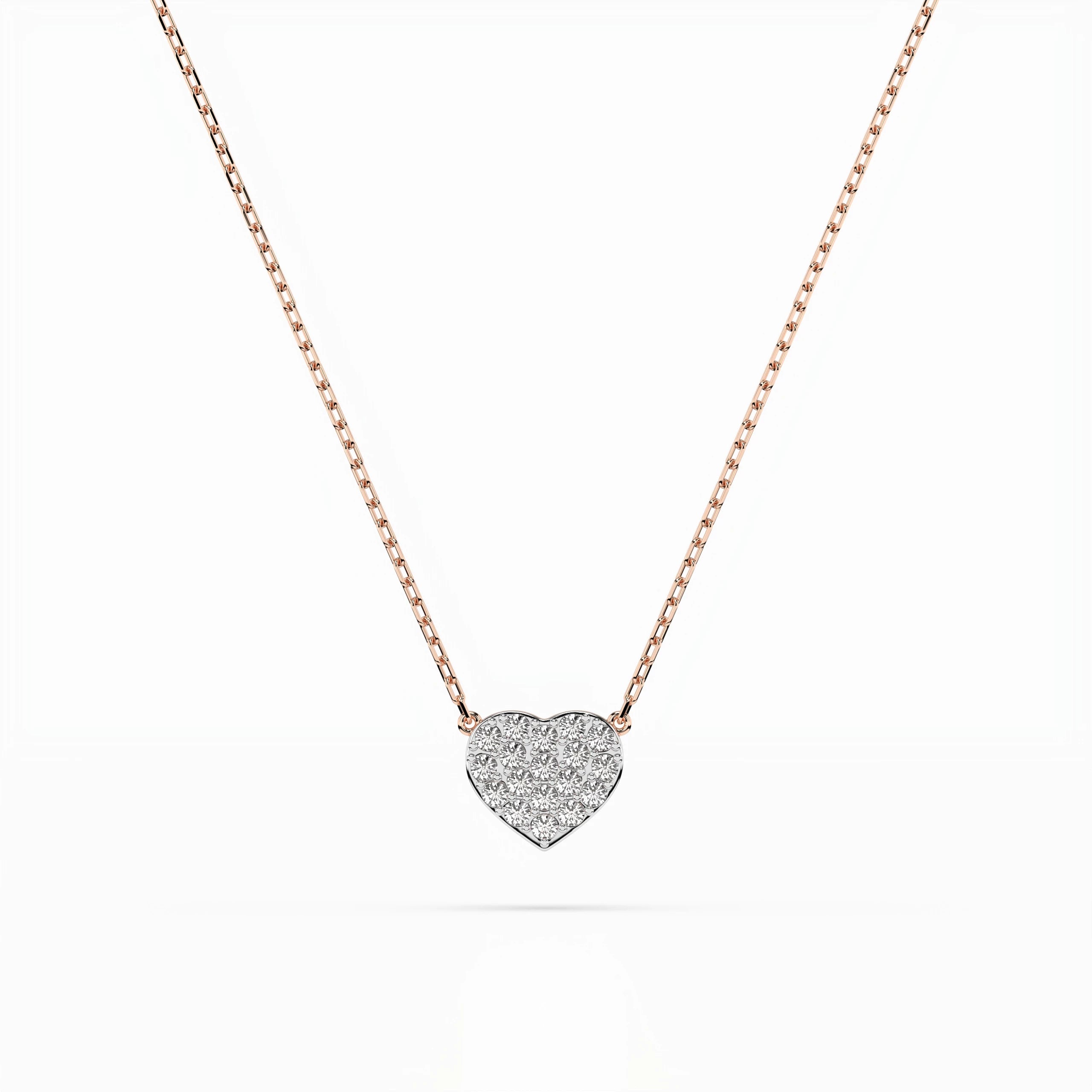 Colier din Aur cu Diamante Rotunde Briliant 0.09 CT