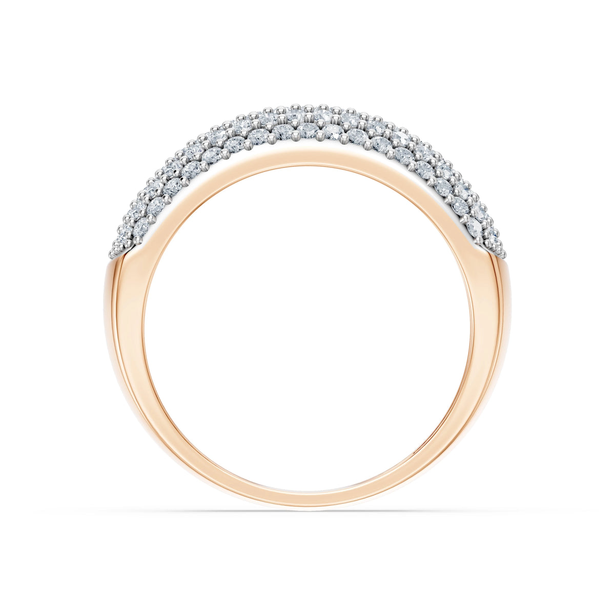 Inel din Aur cu Diamante, Forma Rotund Briliant, 0,71 CT