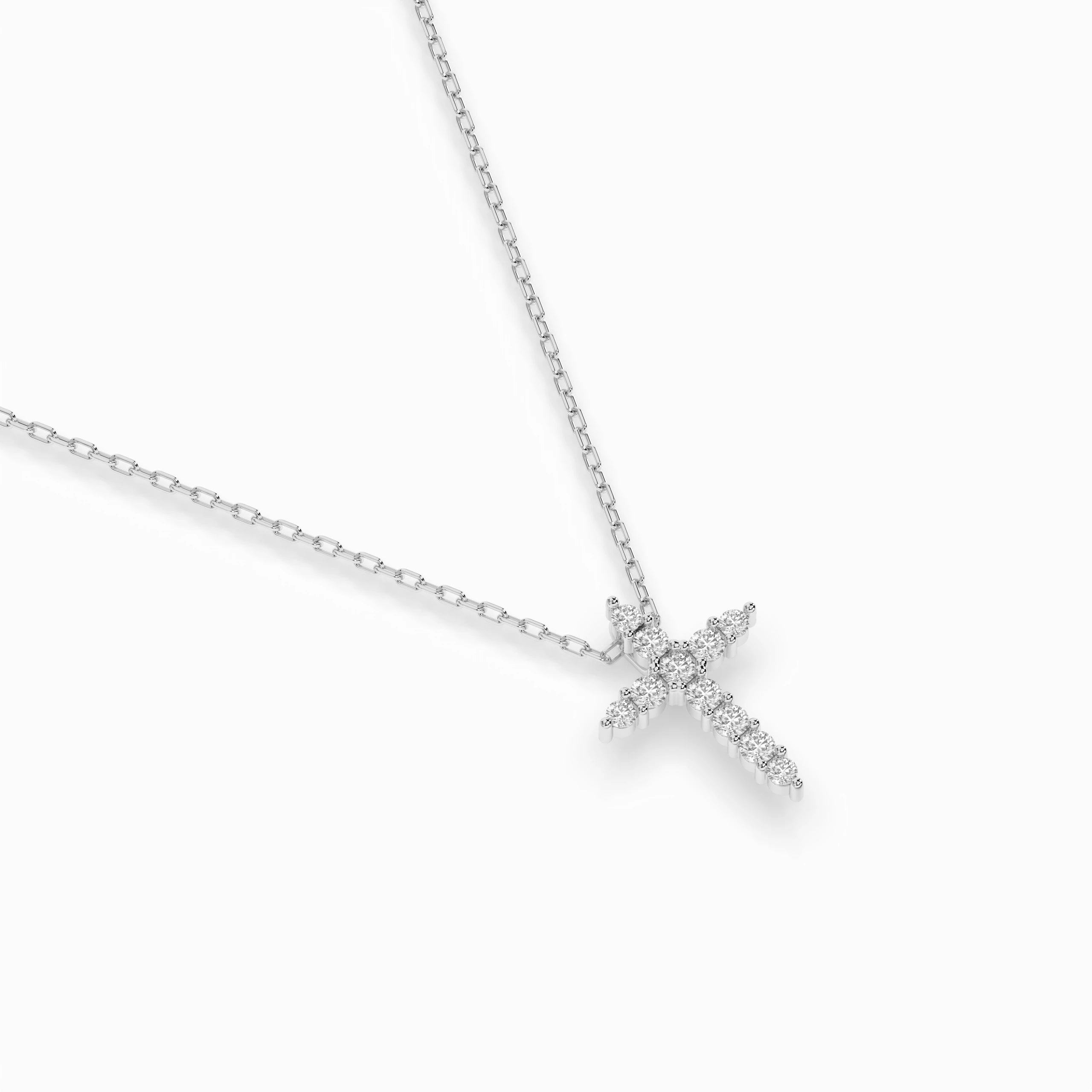 Colier din Aur cu Diamante Rotunde Briliant 0.09 CT