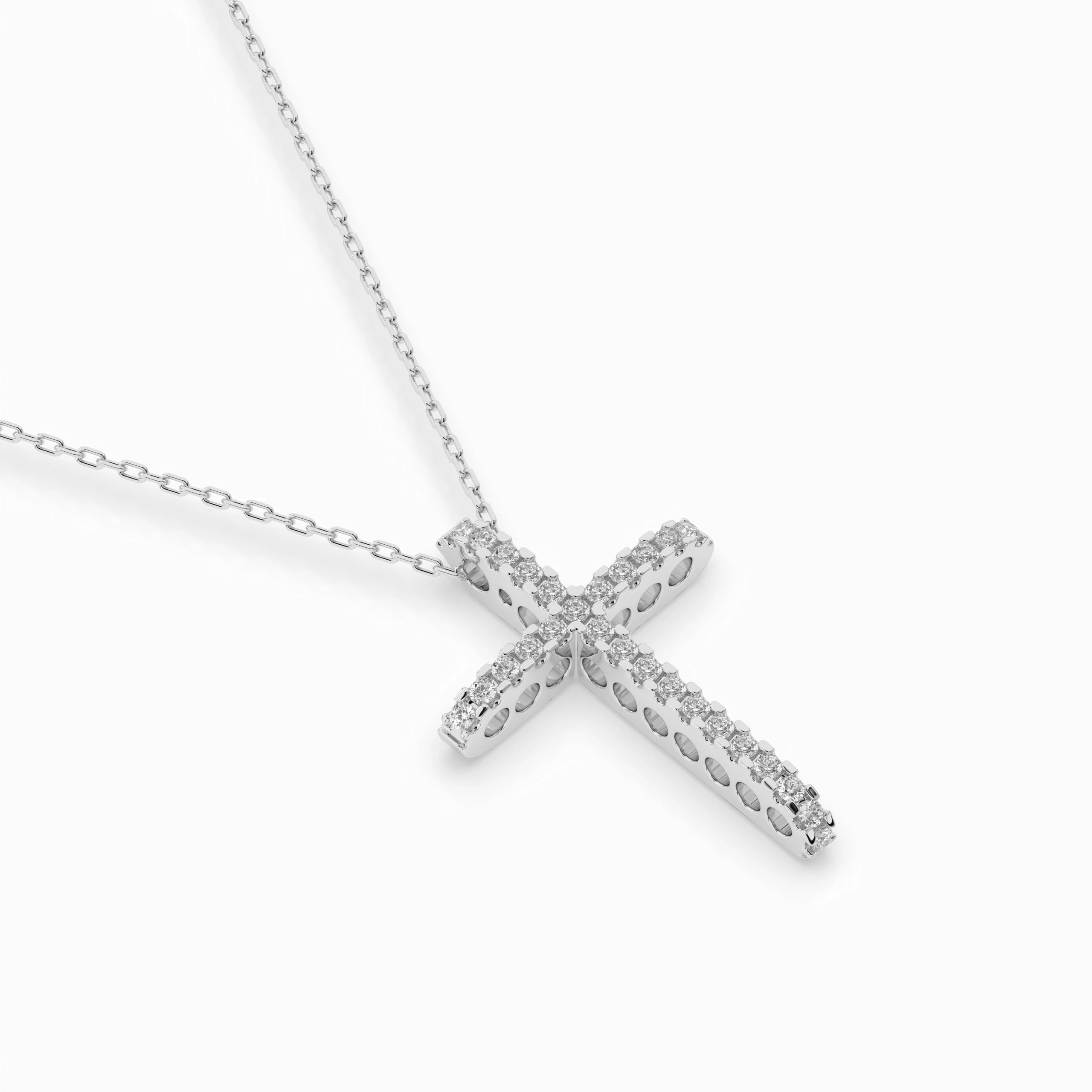 Colier din Aur cu Diamante Rotunde Briliant 0.14 CT