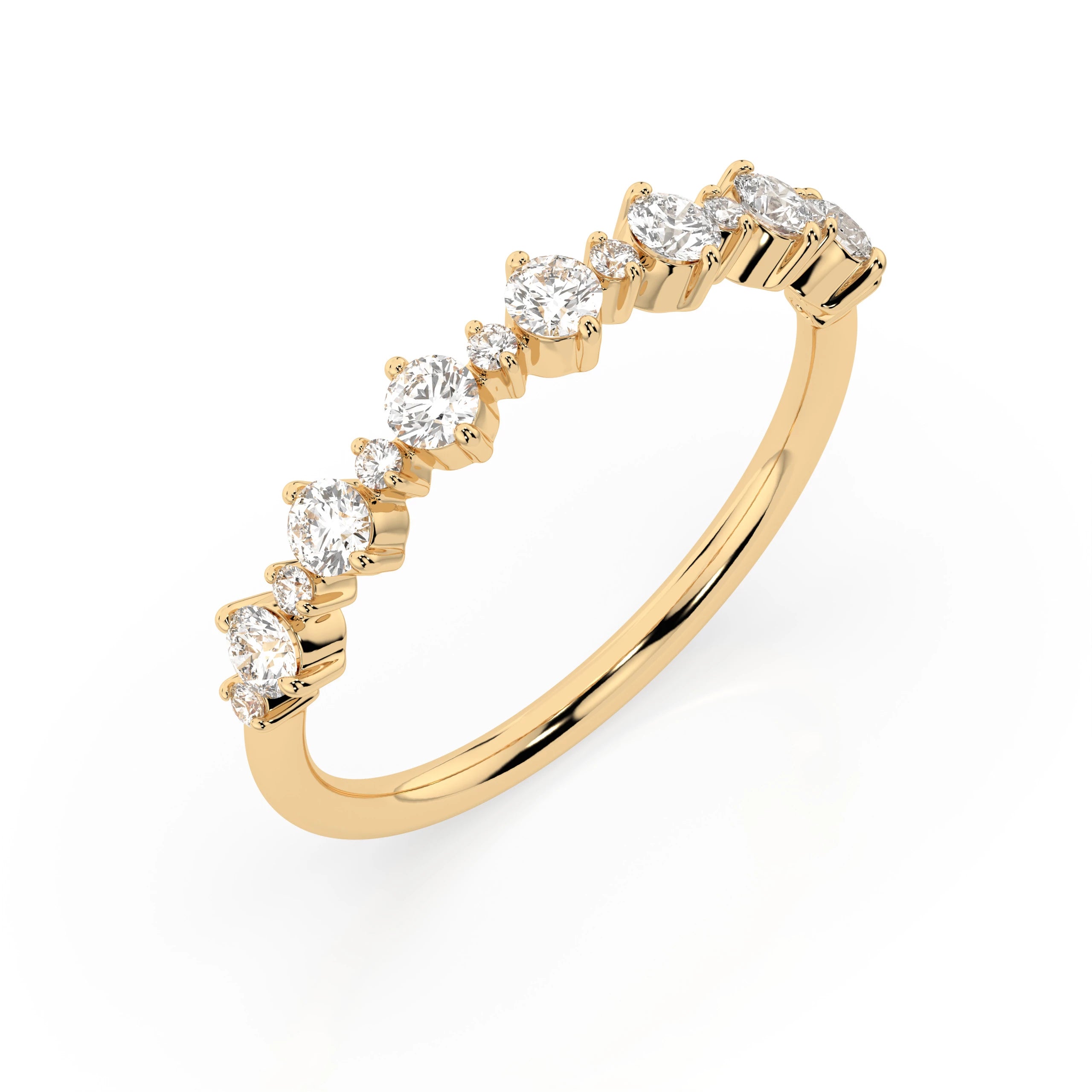 Inel din Aur cu Diamante Rotunde Briliant 0.50 CT