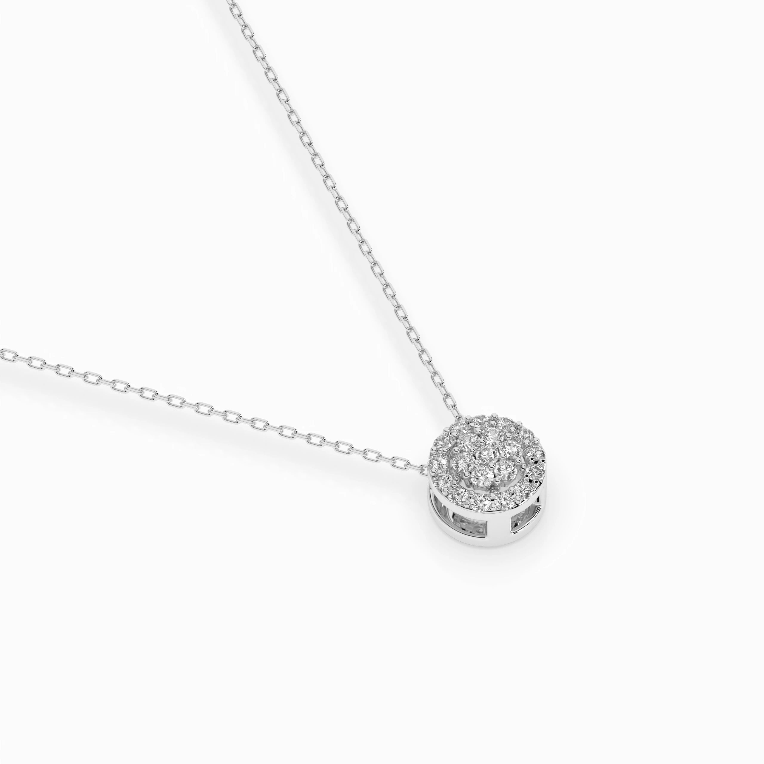 Colier din Aur cu Diamante Rotunde Briliant 0.15 CT