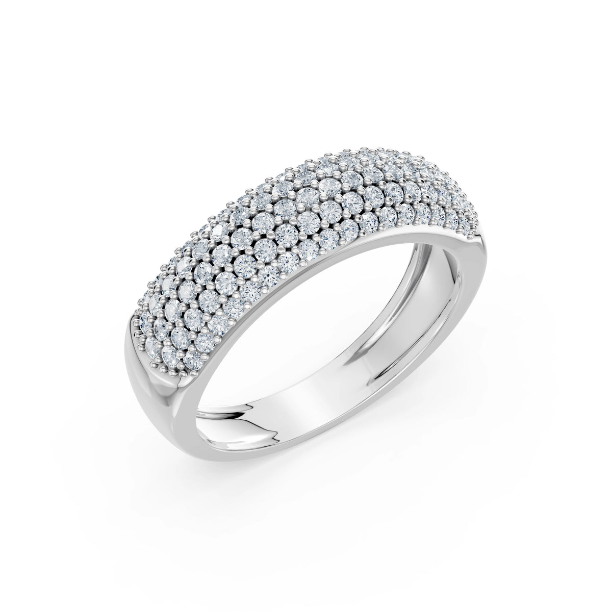 Inel din Aur cu Diamante, Forma Rotund Briliant, 0,71 CT
