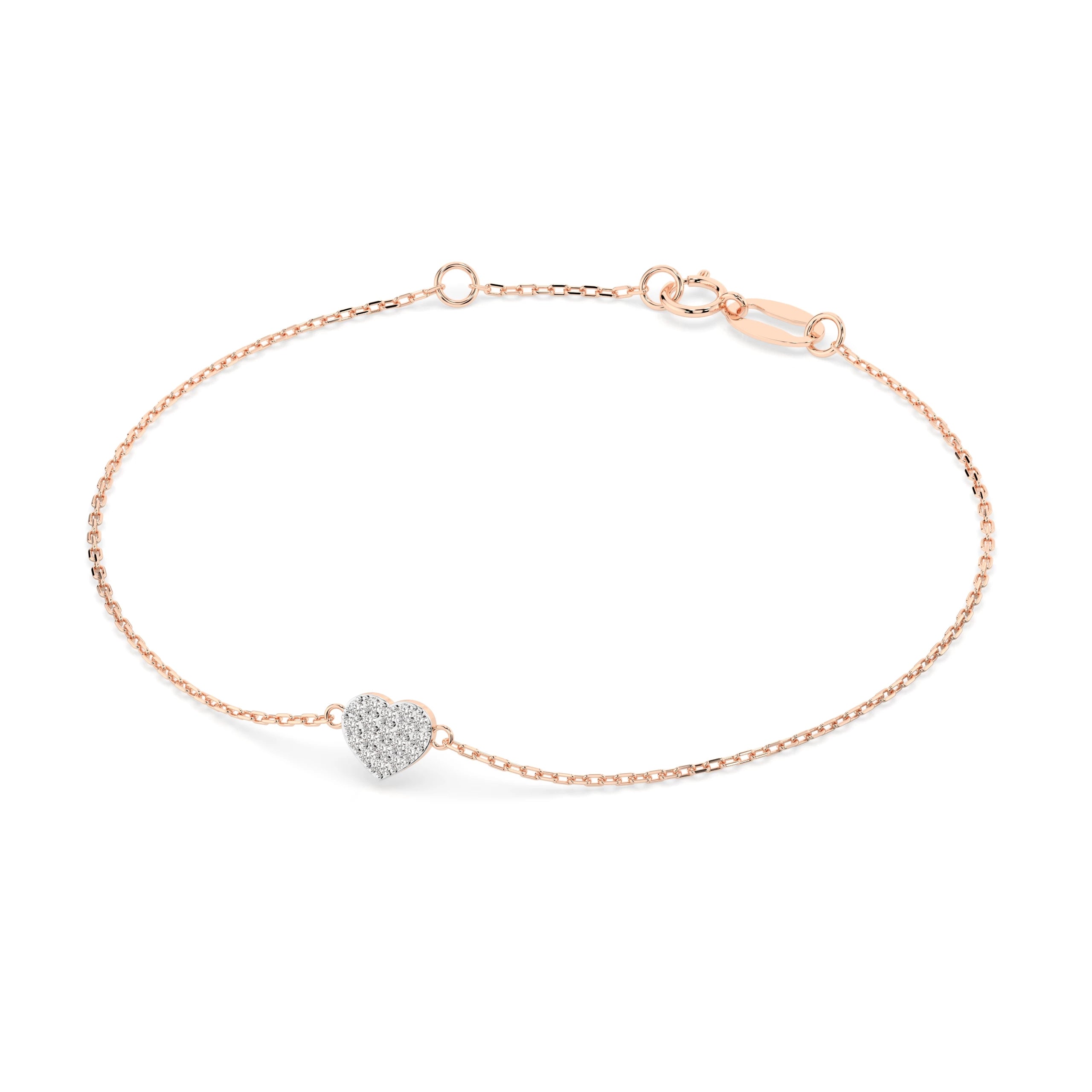 Brățară din Aur cu Diamante Rotunde Briliant 0.09 CT