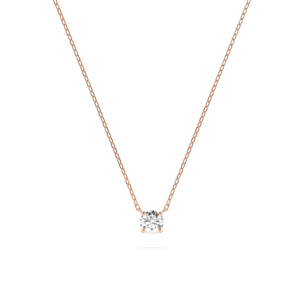 Colier din Aur cu Diamant, Forma Rotund Briliant, 0,20 CT