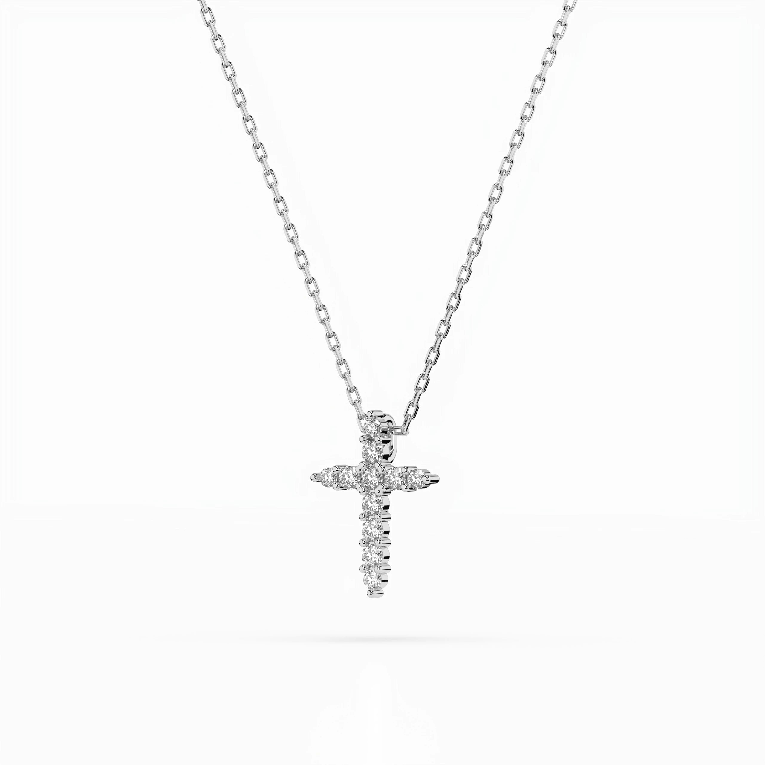 Colier din Aur cu Diamante Rotunde Briliant 0.09 CT