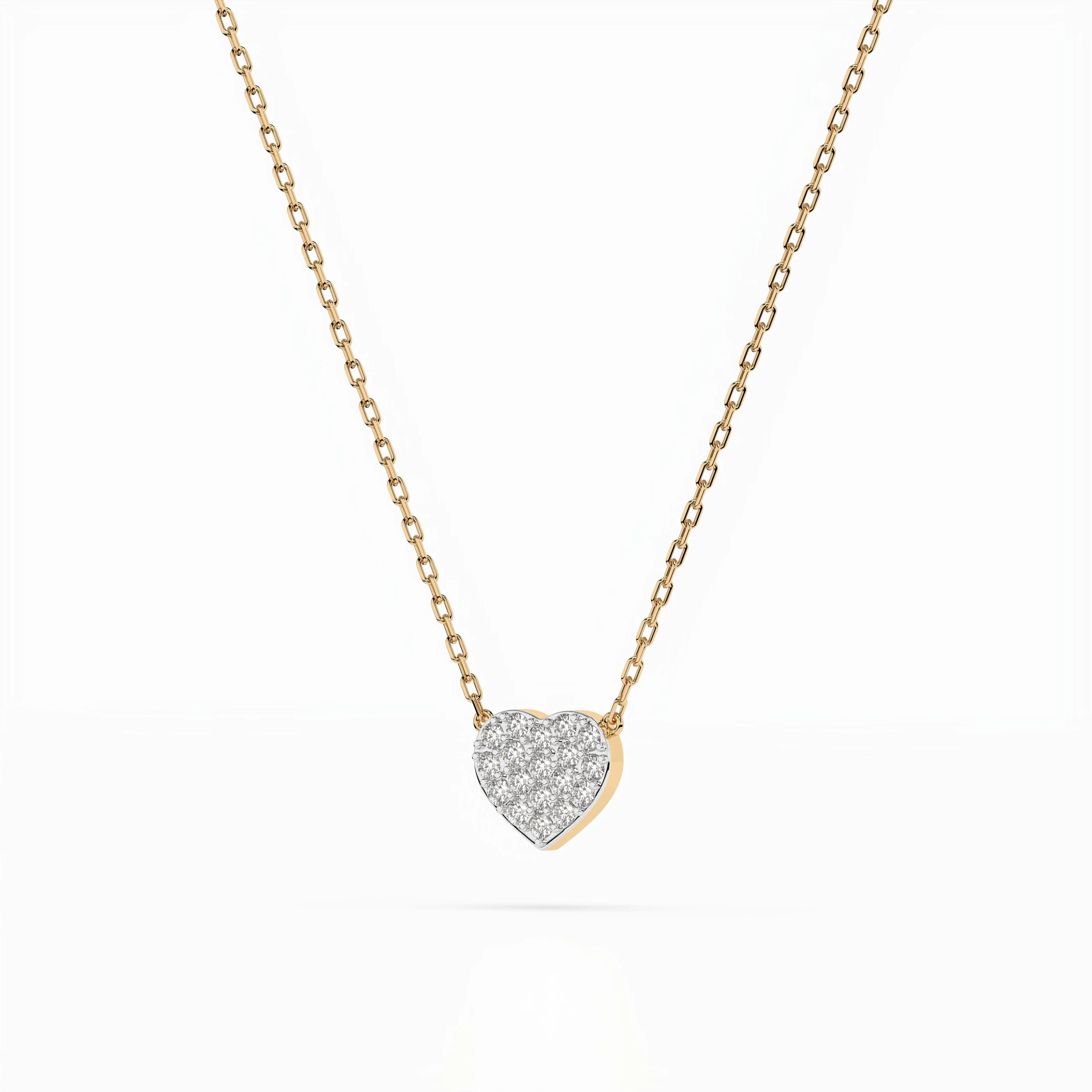 Colier din Aur cu Diamante Rotunde Briliant 0.09 CT