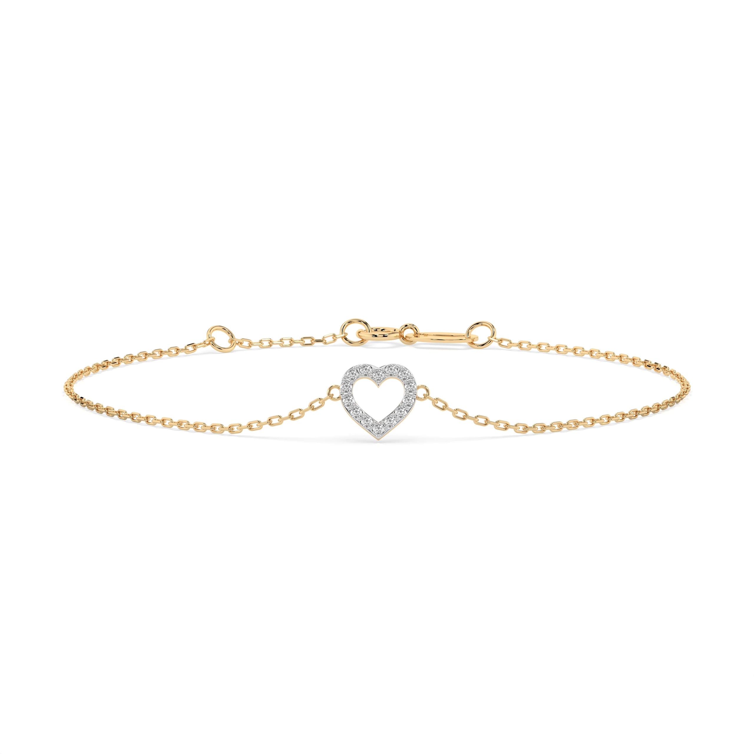 Brățară din Aur cu Diamante Rotunde Briliant 0.07 CT