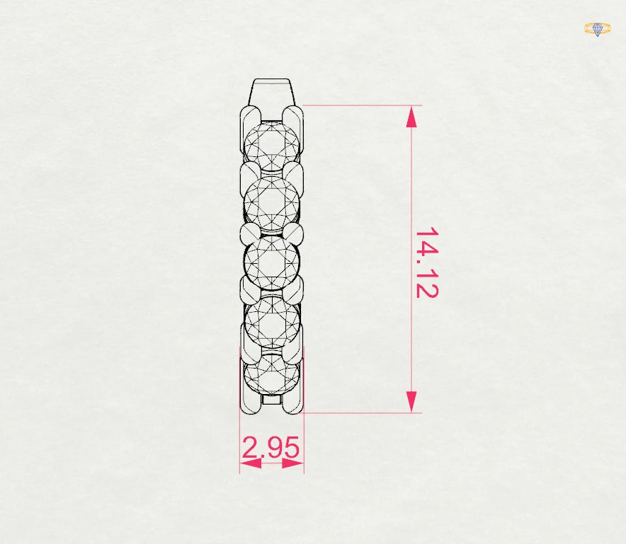 Cercei din Aur cu Diamante Rotunde Briliant 0.60 CT