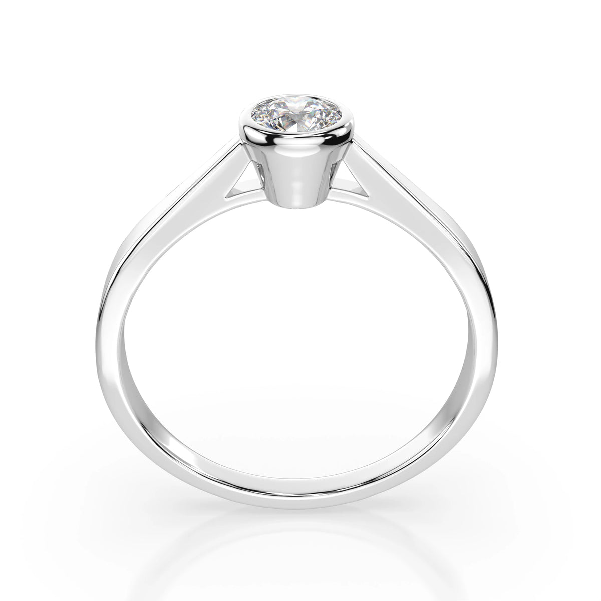 Inel de Logodnă Solitaire din Aur, Diamant Rotund Briliant 0,30 CT