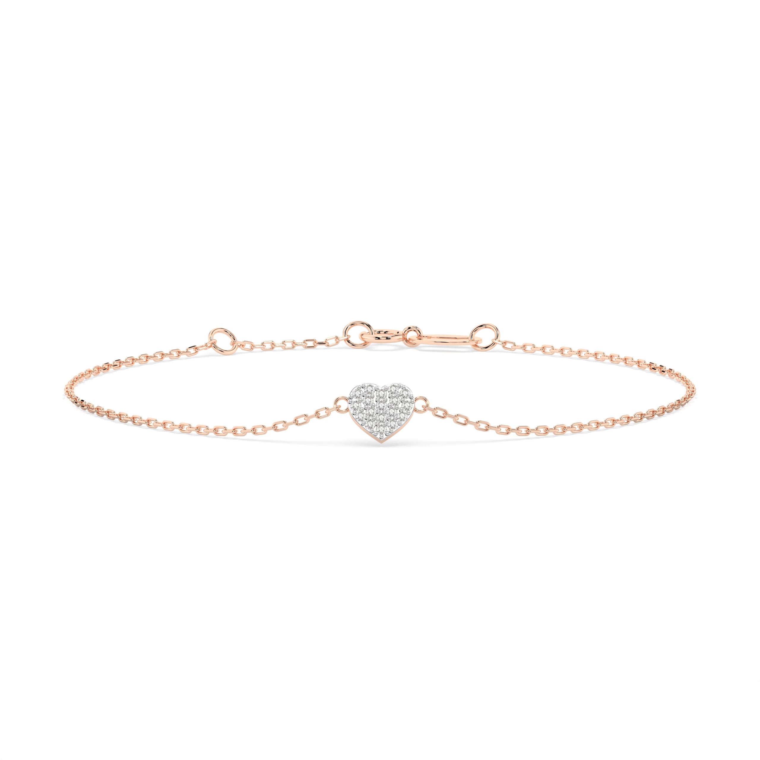Brățară din Aur cu Diamante Rotunde Briliant 0.09 CT