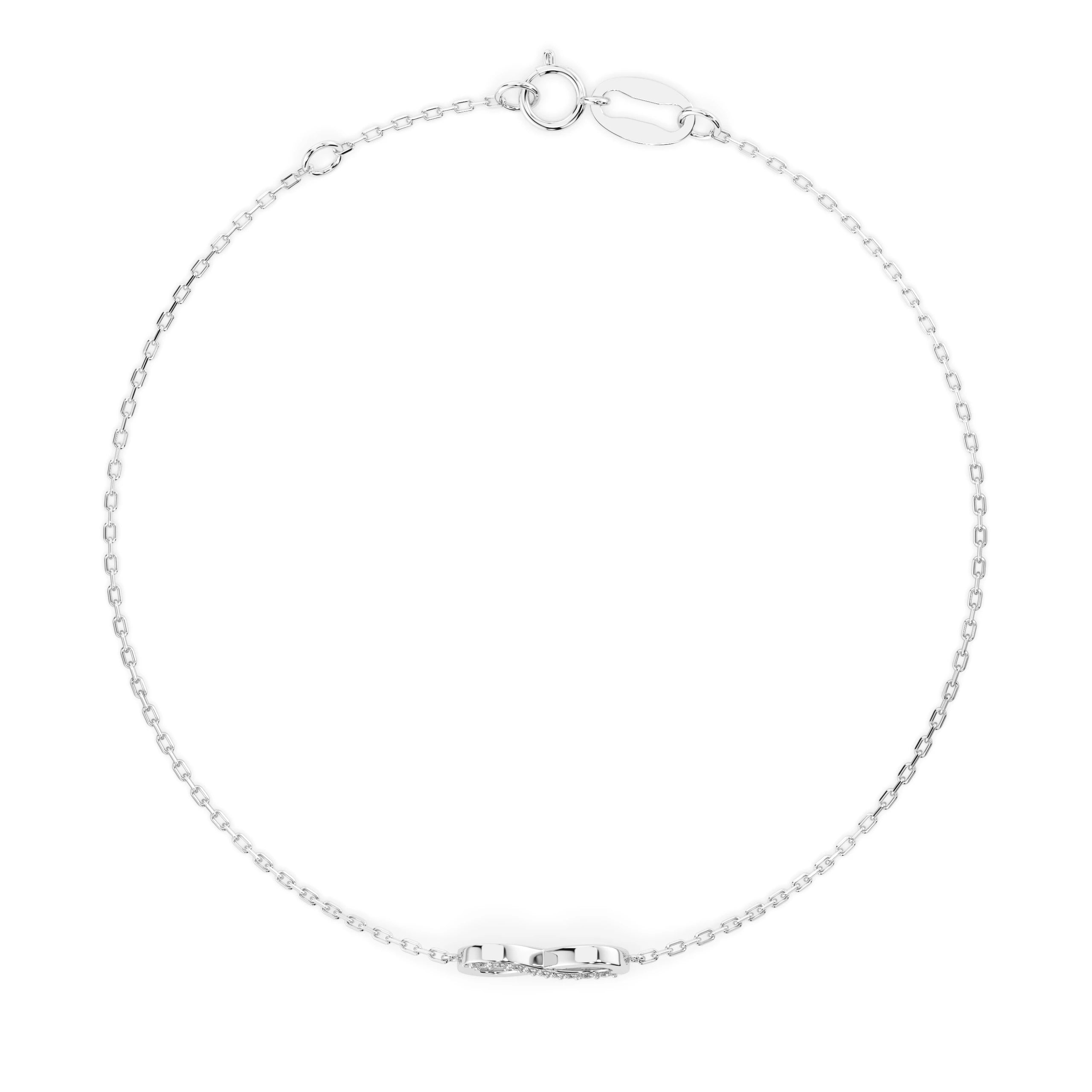 Brățară din Aur cu Diamante Rotunde Briliant 0.05 CT