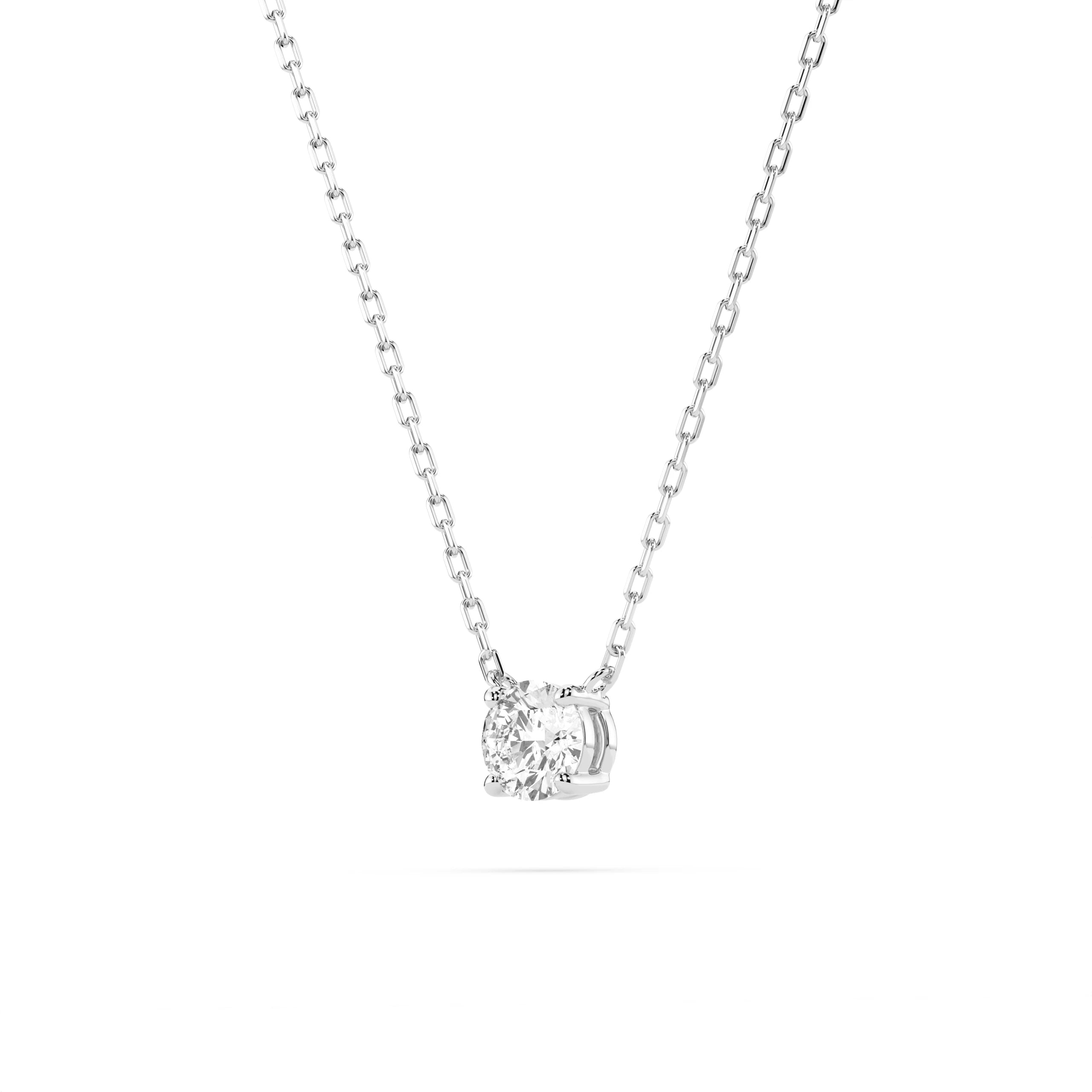 Colier din Aur cu Diamant Rotund Briliant 0.15 CT