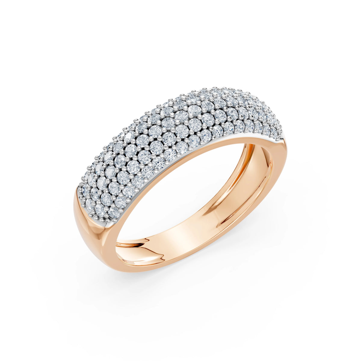 Inel din Aur cu Diamante, Forma Rotund Briliant, 0,71 CT