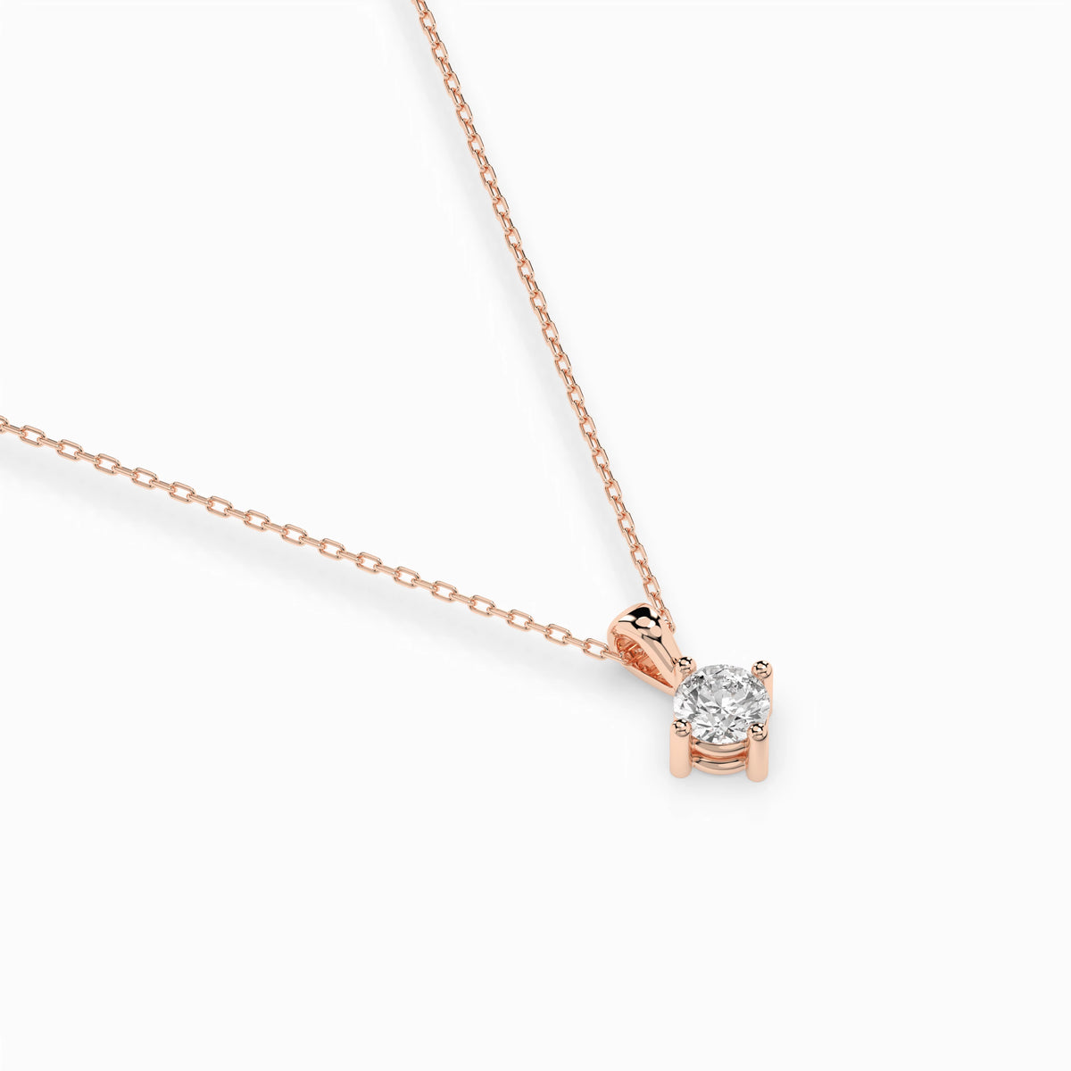 Colier din Aur cu Diamant, Forma Rotund Briliant, 0,10 CT
