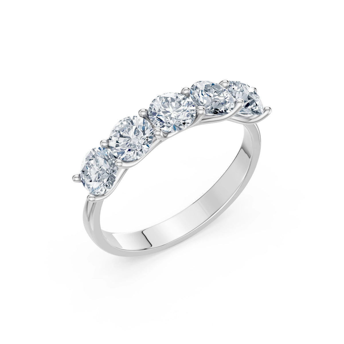 Inel din Aur cu Diamante, Forma Rotund Briliant, 1,75 CT