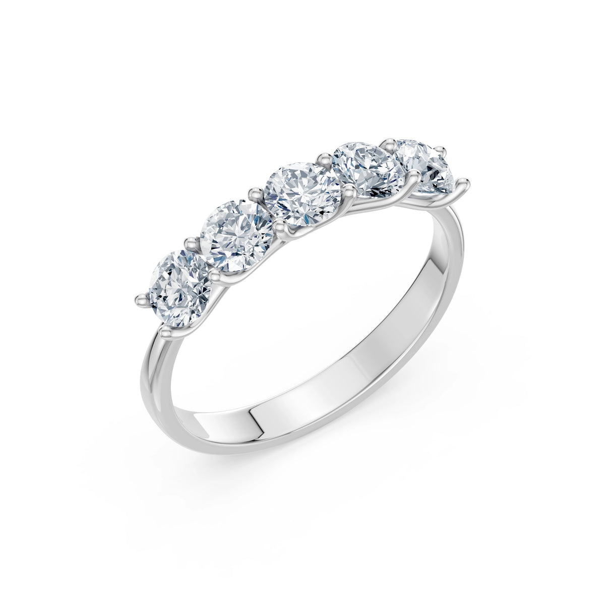 Inel din Aur cu Diamante, Forma Rotund Briliant, 1,25 CT