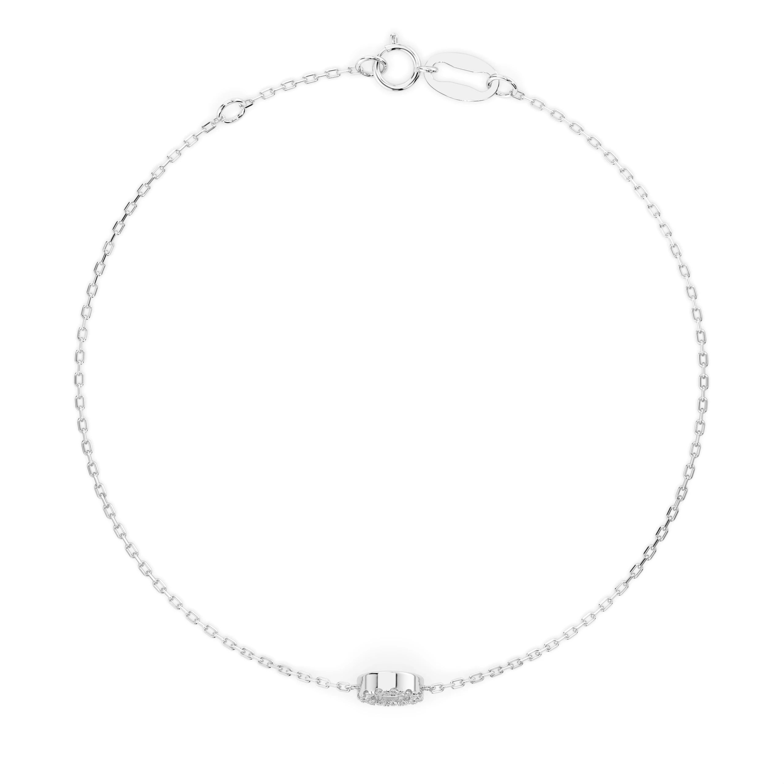 Brățară din Aur cu Diamante Rotunde Briliant 0.07 CT