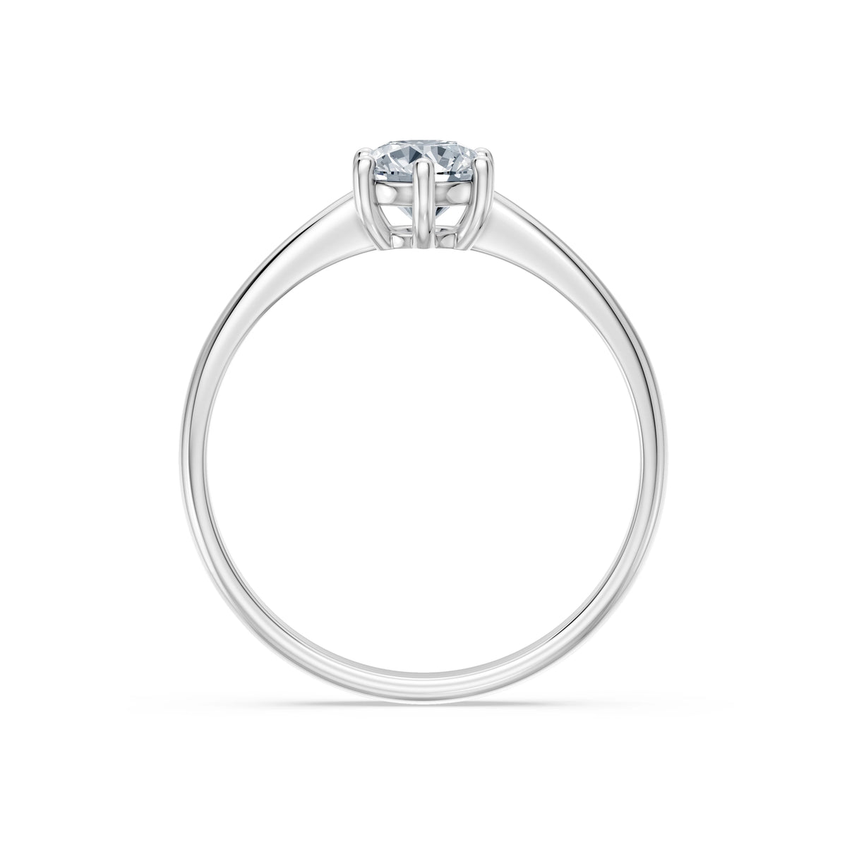 Inel de Logodnă Solitaire din Aur, Diamant Rotund Briliant 0,70 CT