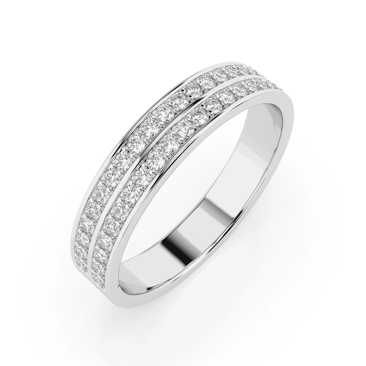 Inel din Aur cu Diamante, Forma Rotund Briliant, 0,37 CT