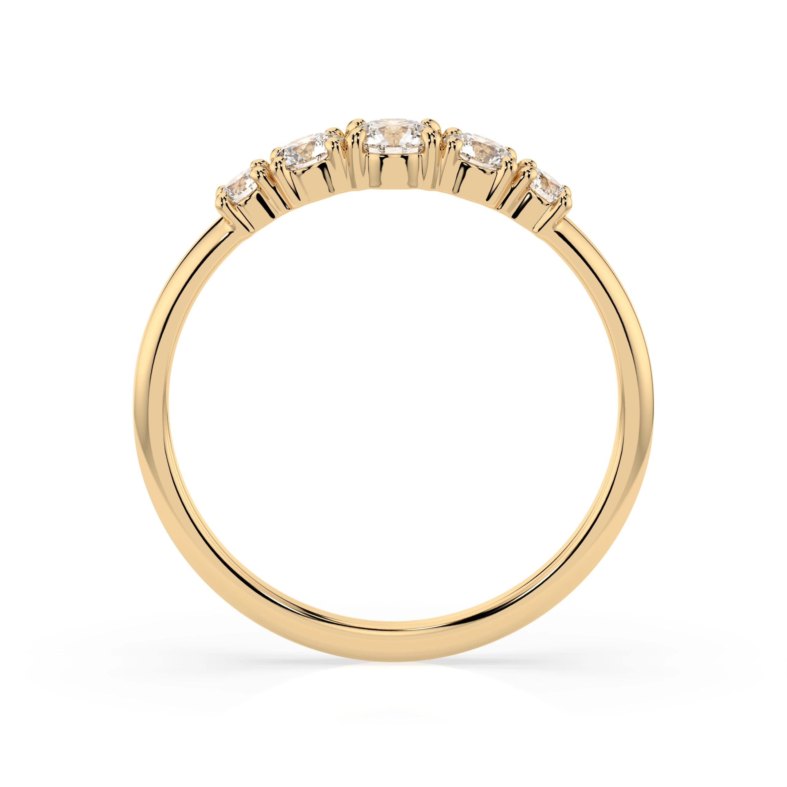 Inel din Aur cu Diamante Rotunde Briliant 0.42 CT