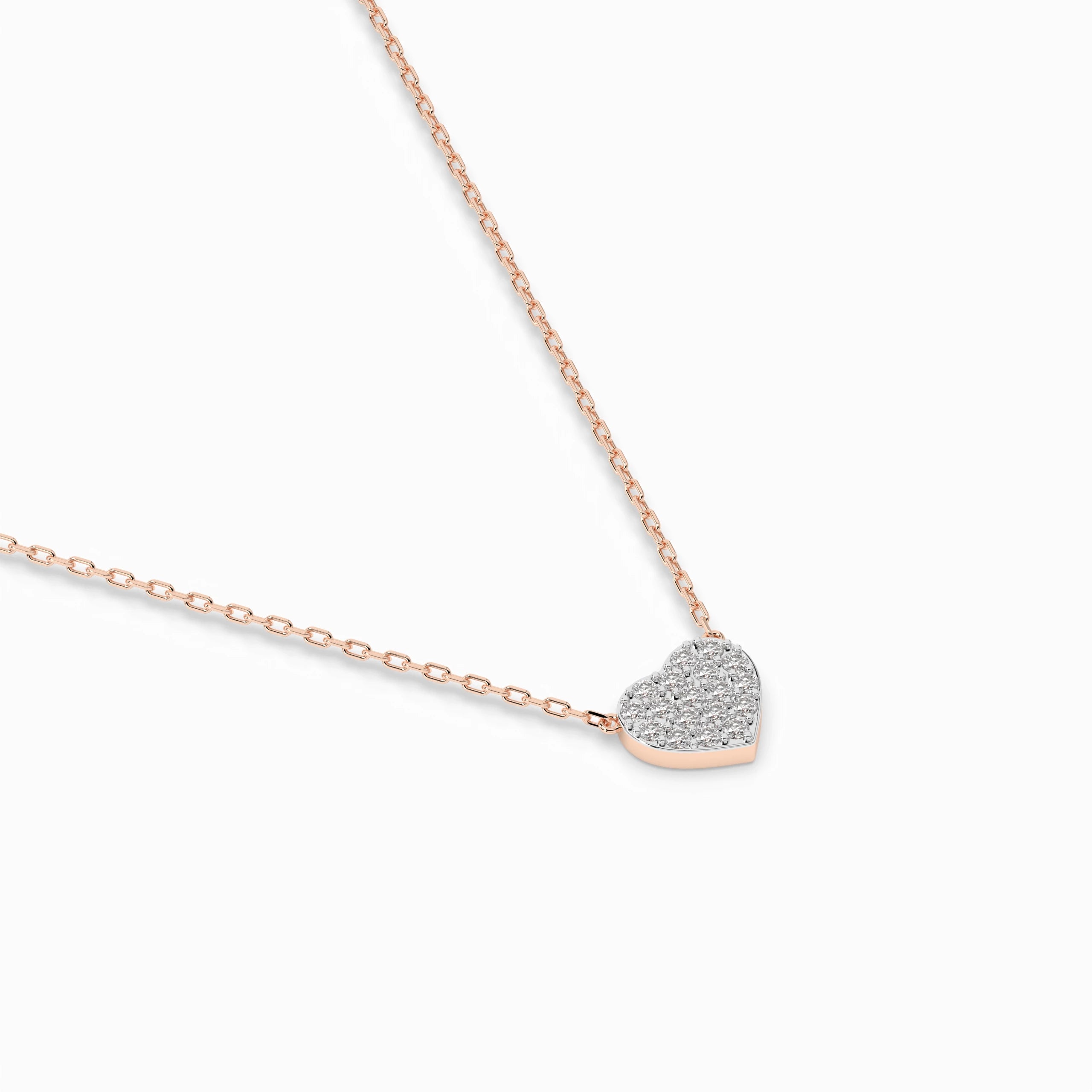 Colier din Aur cu Diamante Rotunde Briliant 0.09 CT