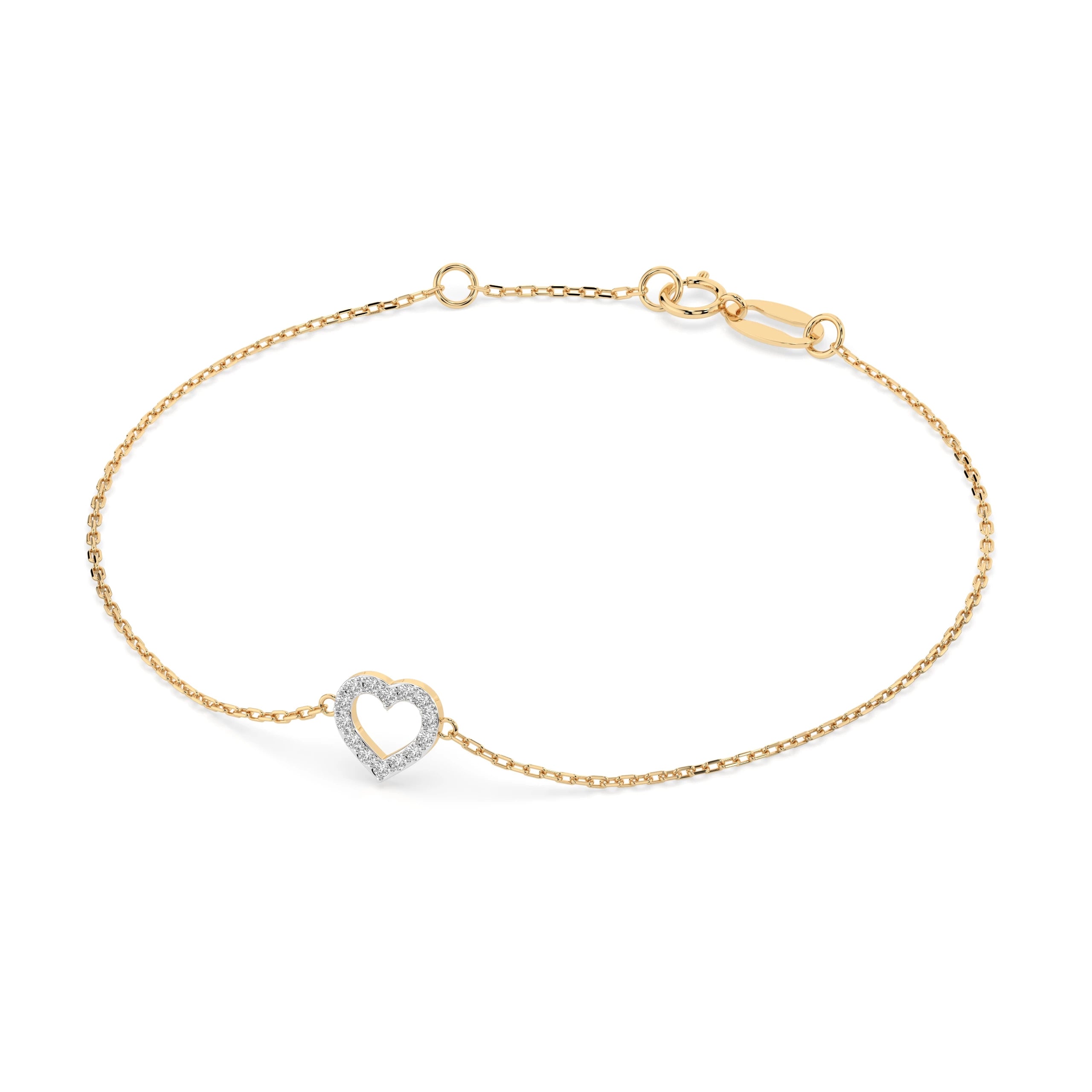 Brățară din Aur cu Diamante Rotunde Briliant 0.07 CT
