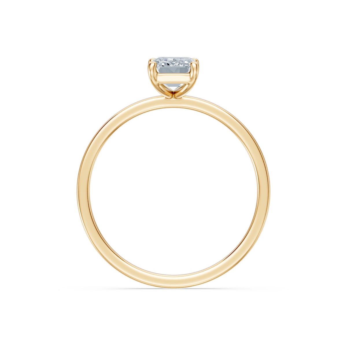 Inel de Logodnă Solitaire din Aur, Diamant Emerald 1,00 CT