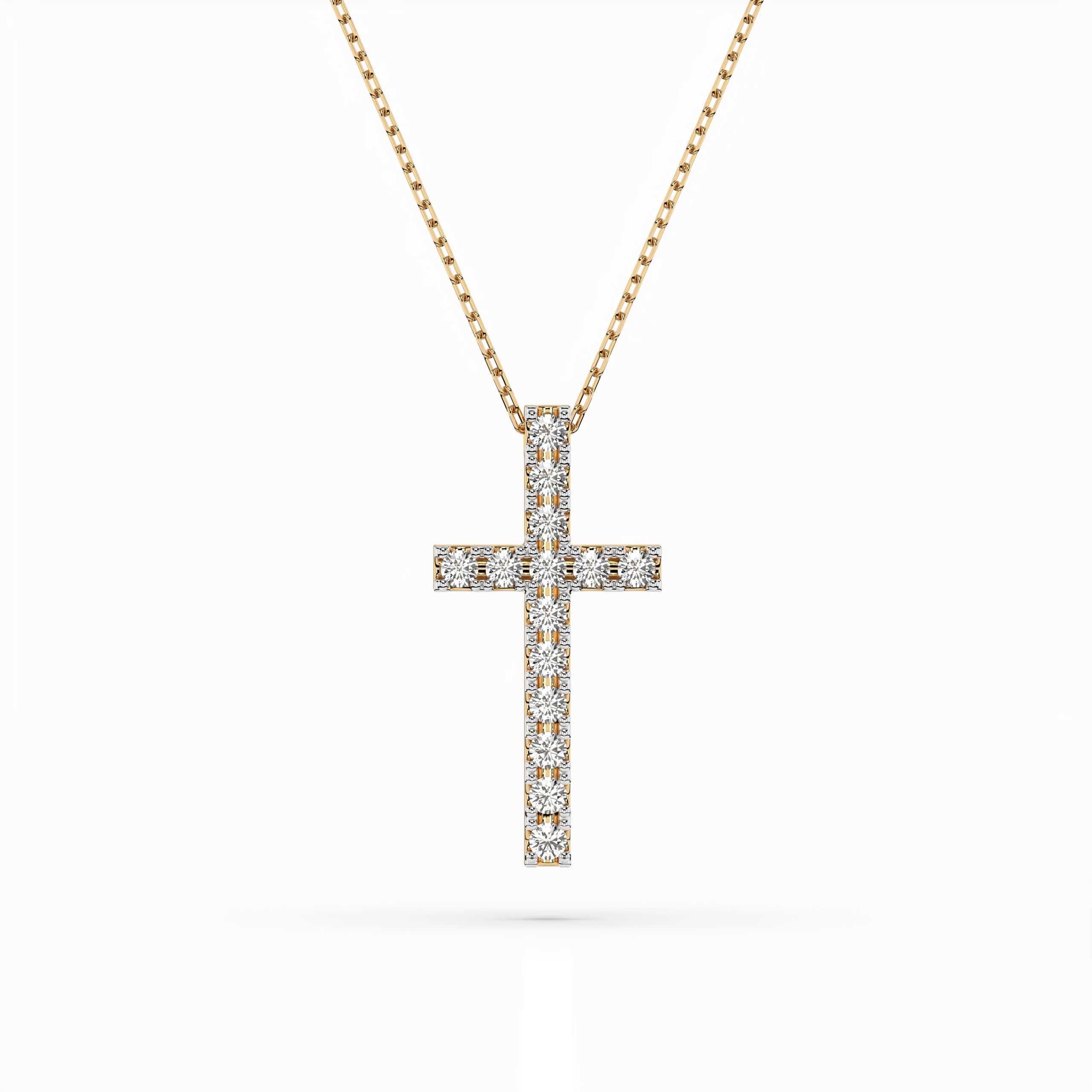 Colier din Aur cu Diamante Rotunde Briliant 0.20 CT