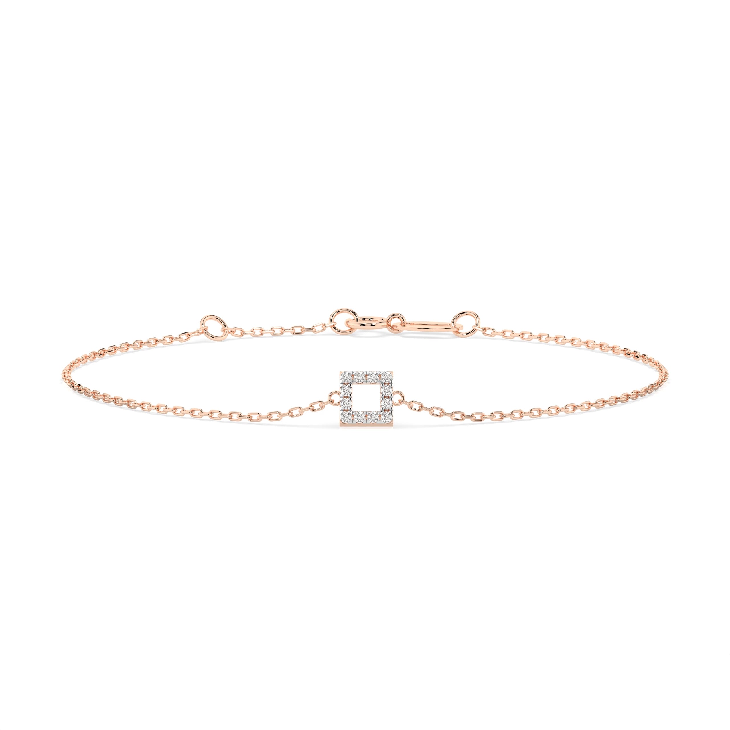 Brățară din Aur cu Diamante Rotunde Briliant 0.06 CT