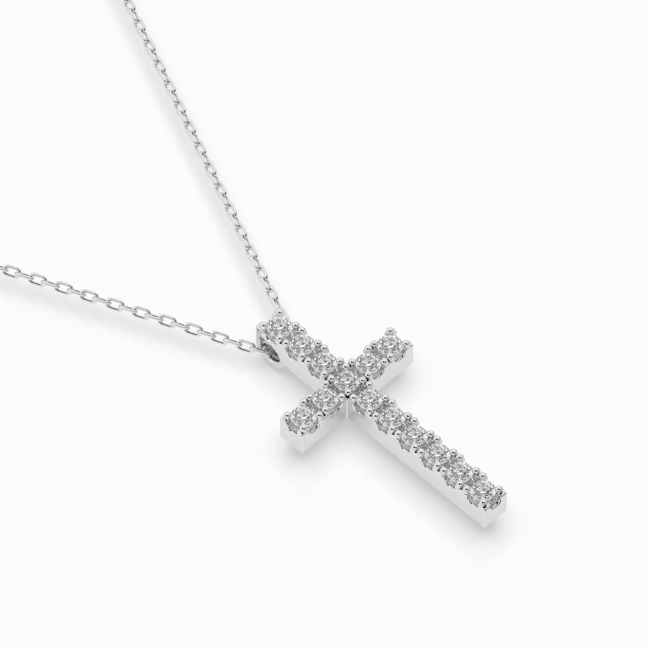Colier din Aur cu Diamante Rotunde Briliant 0.20 CT