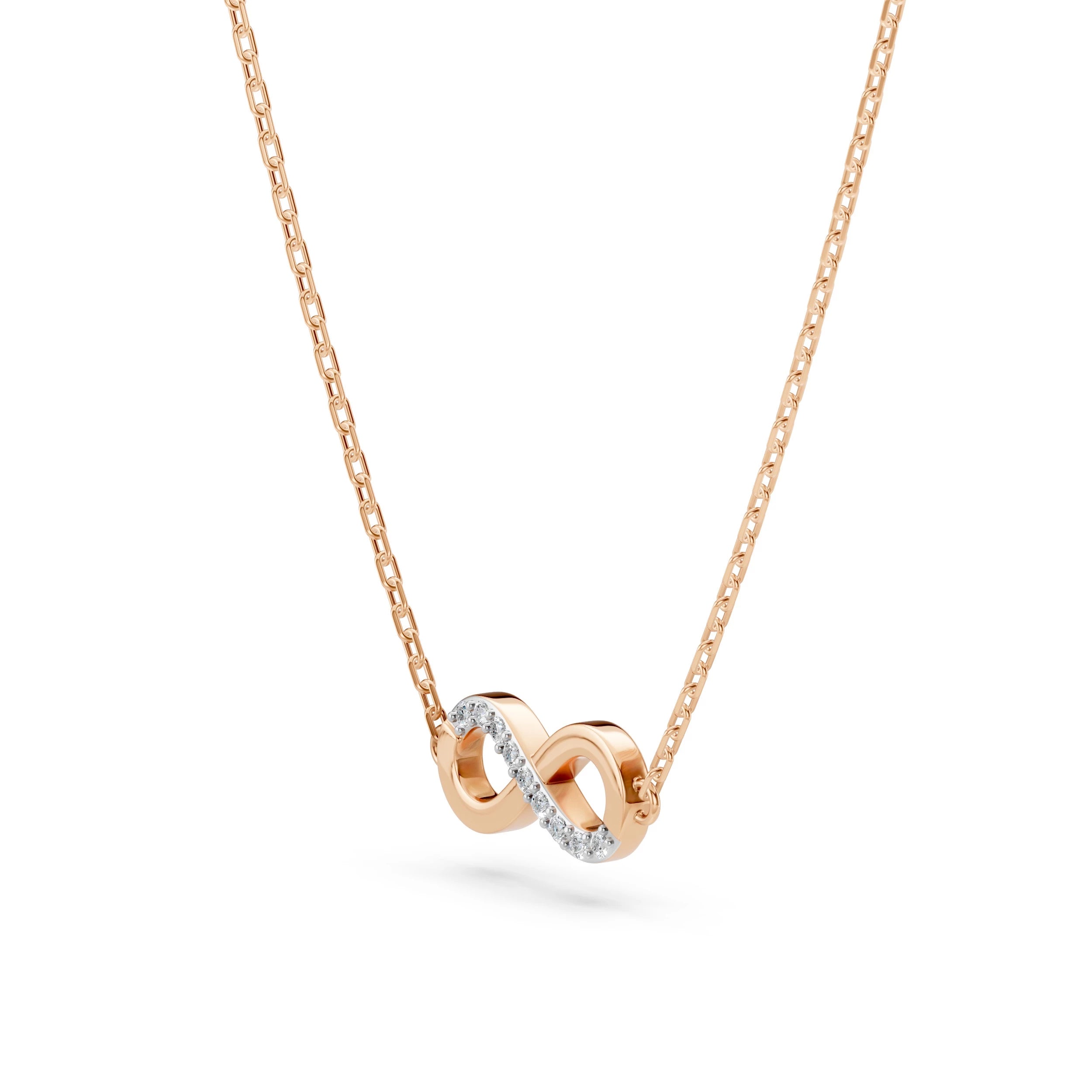Colier din Aur cu Diamante Rotunde Briliant 0.05 CT