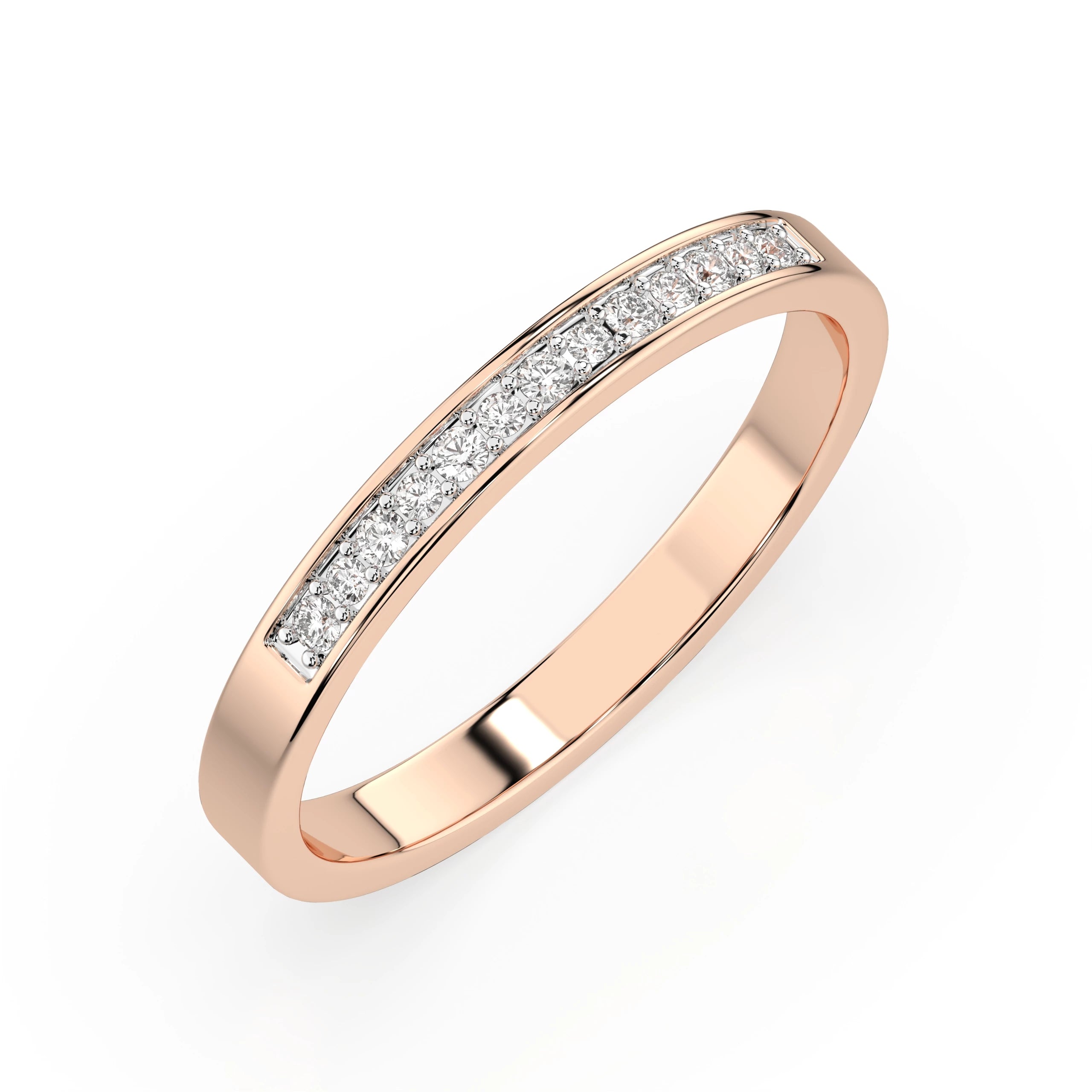 Inel din Aur cu Diamante Rotunde Briliant 0.11 CT