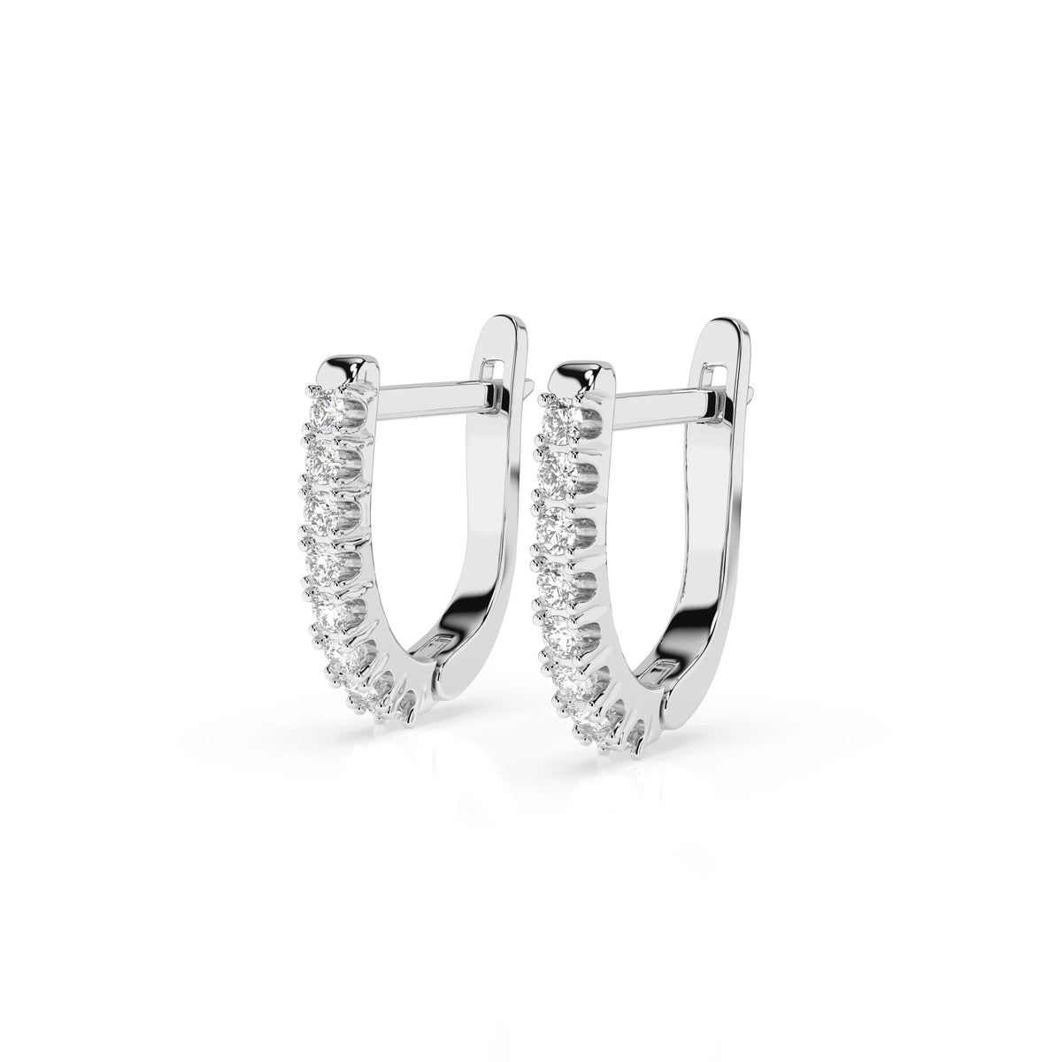 Cercei din Aur cu Diamante Rotunde Briliant 0.32 CT