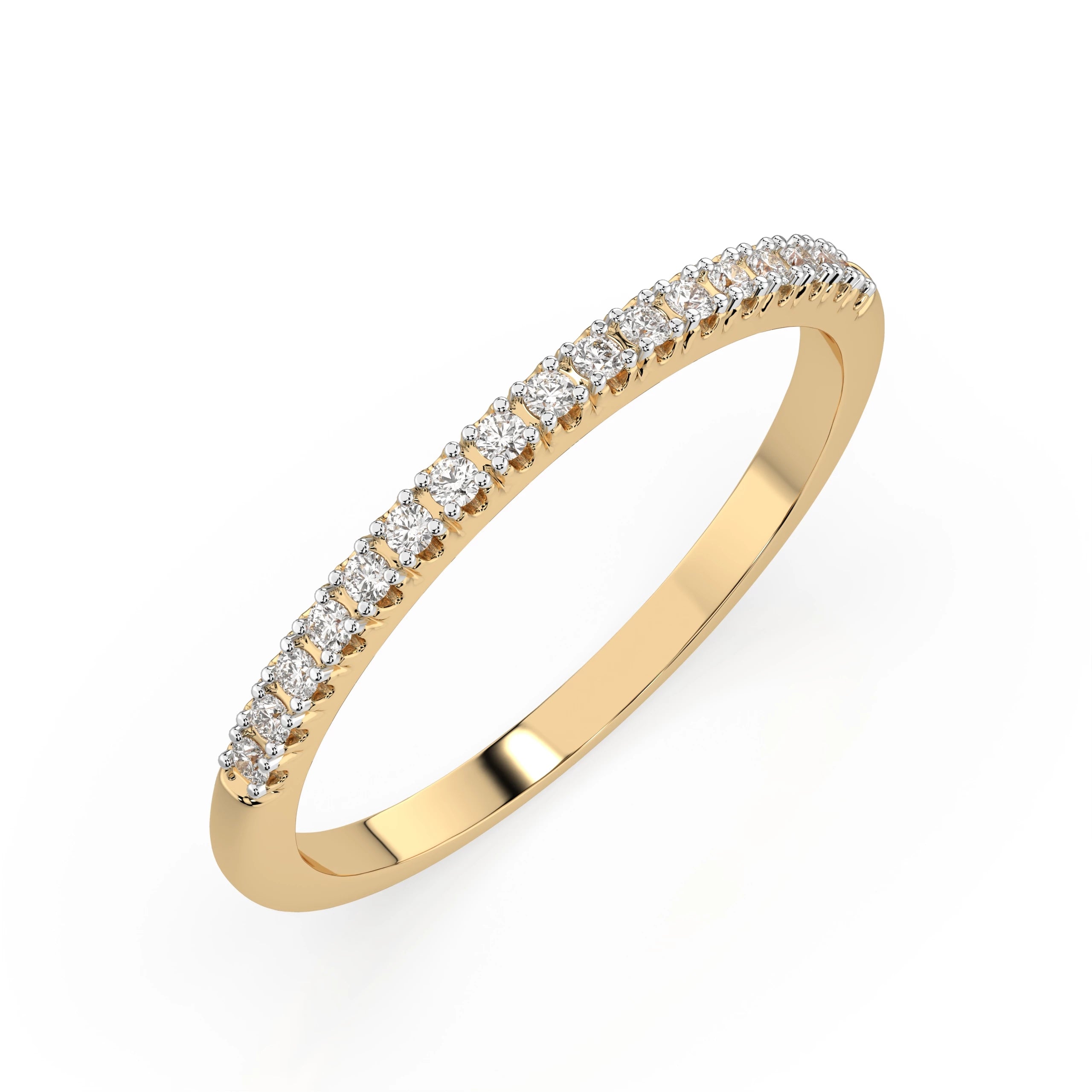 Inel din Aur cu Diamante Rotunde Briliant 0.14 CT