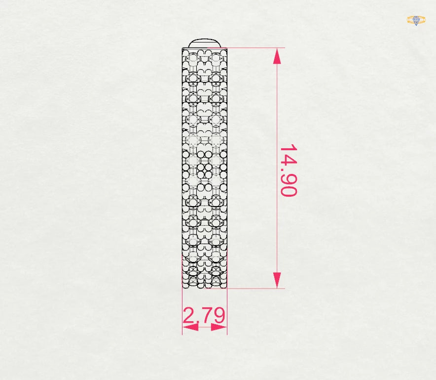 Cercei din Aur cu Diamante Rotunde Briliant 0.21 CT