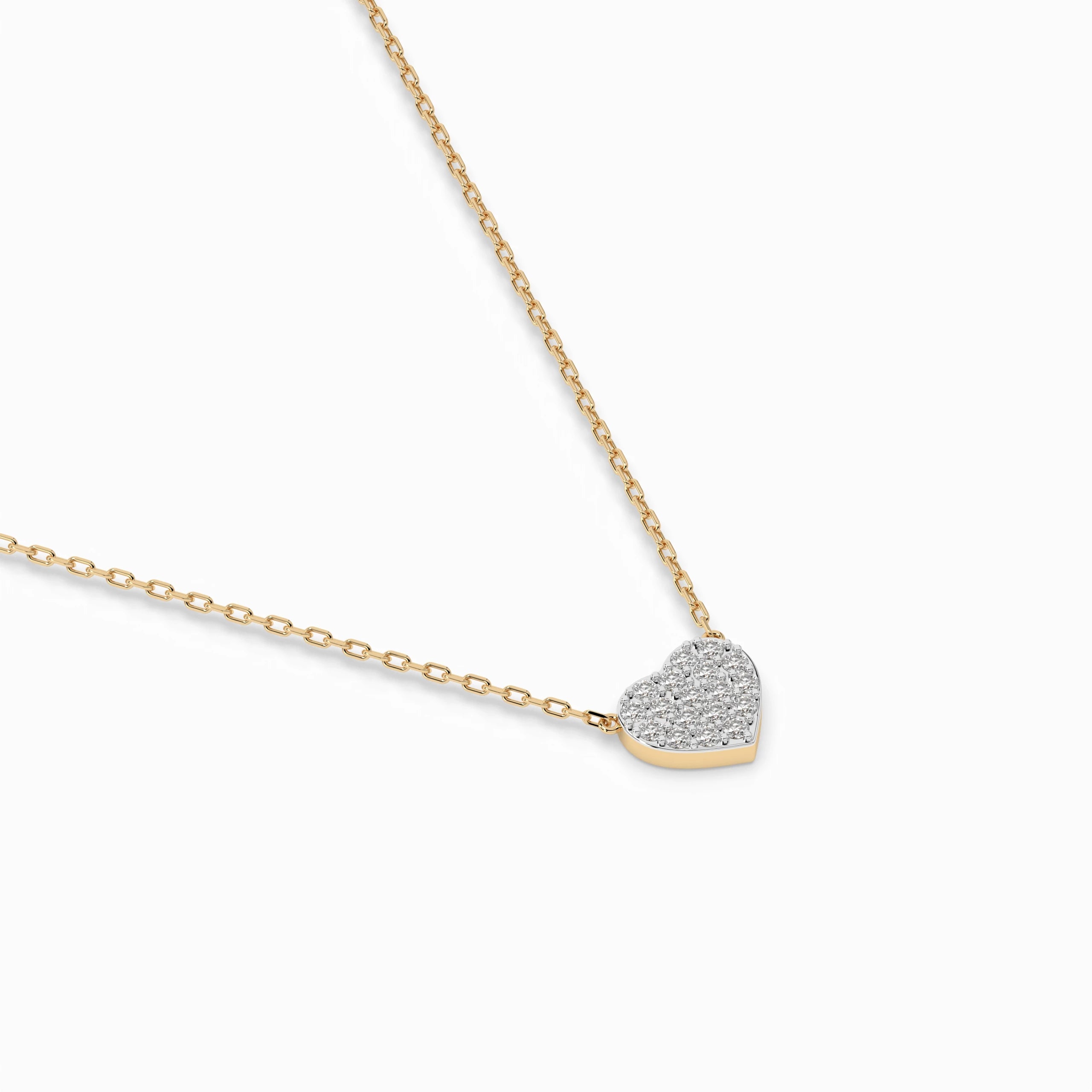 Colier din Aur cu Diamante Rotunde Briliant 0.09 CT