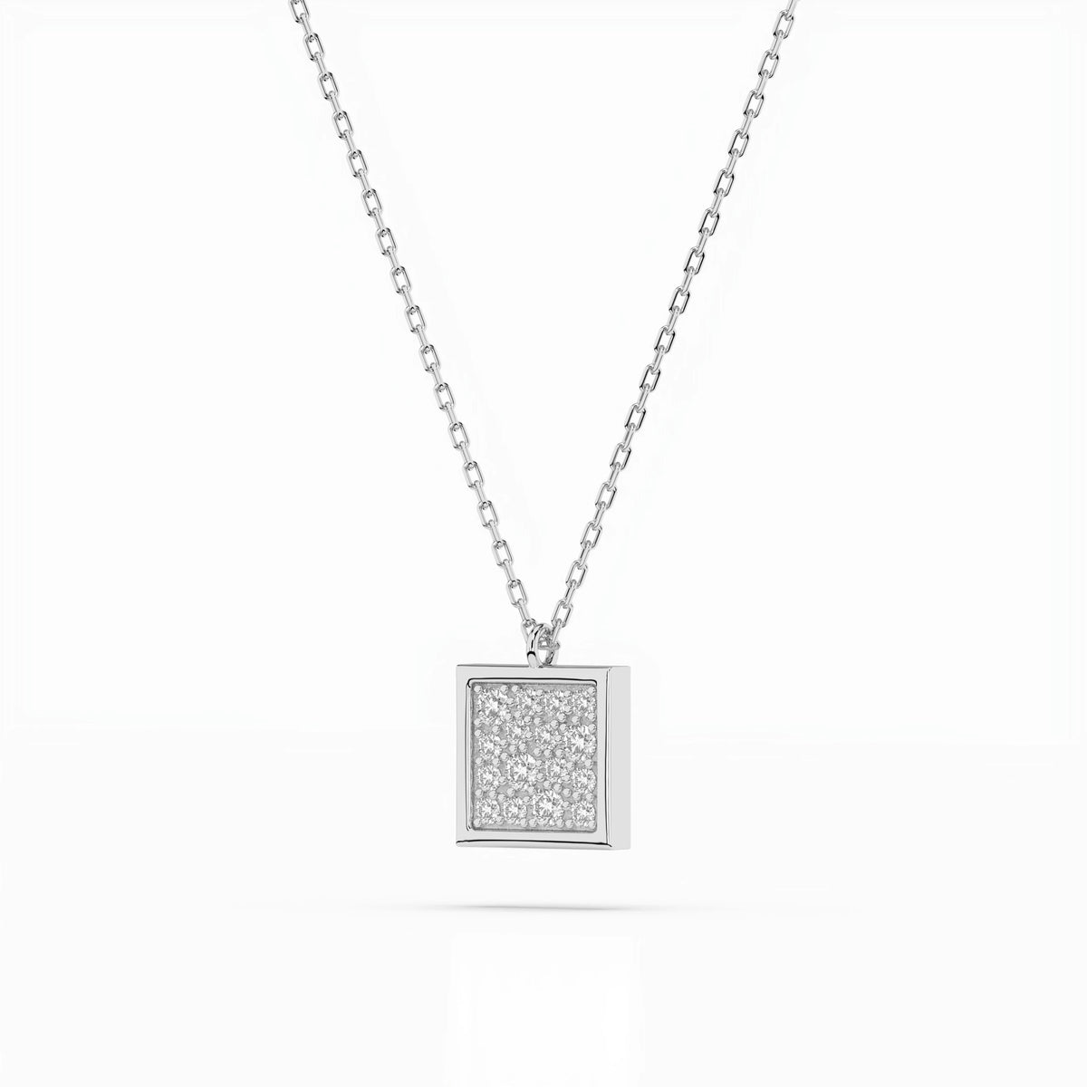 Colier din Aur cu Diamante, Forma Rotund Briliant, 0,13 CT